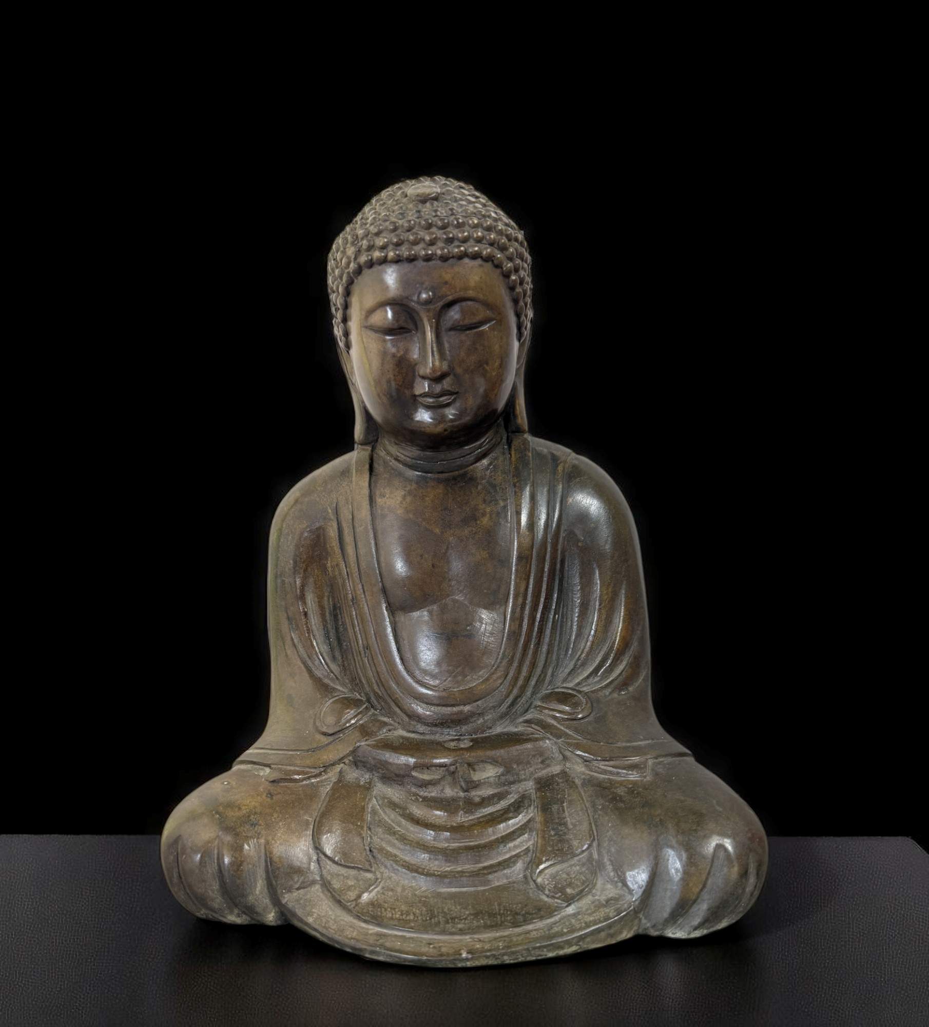 Buddha Figur Bronze Japan Kamakura Daibutsu