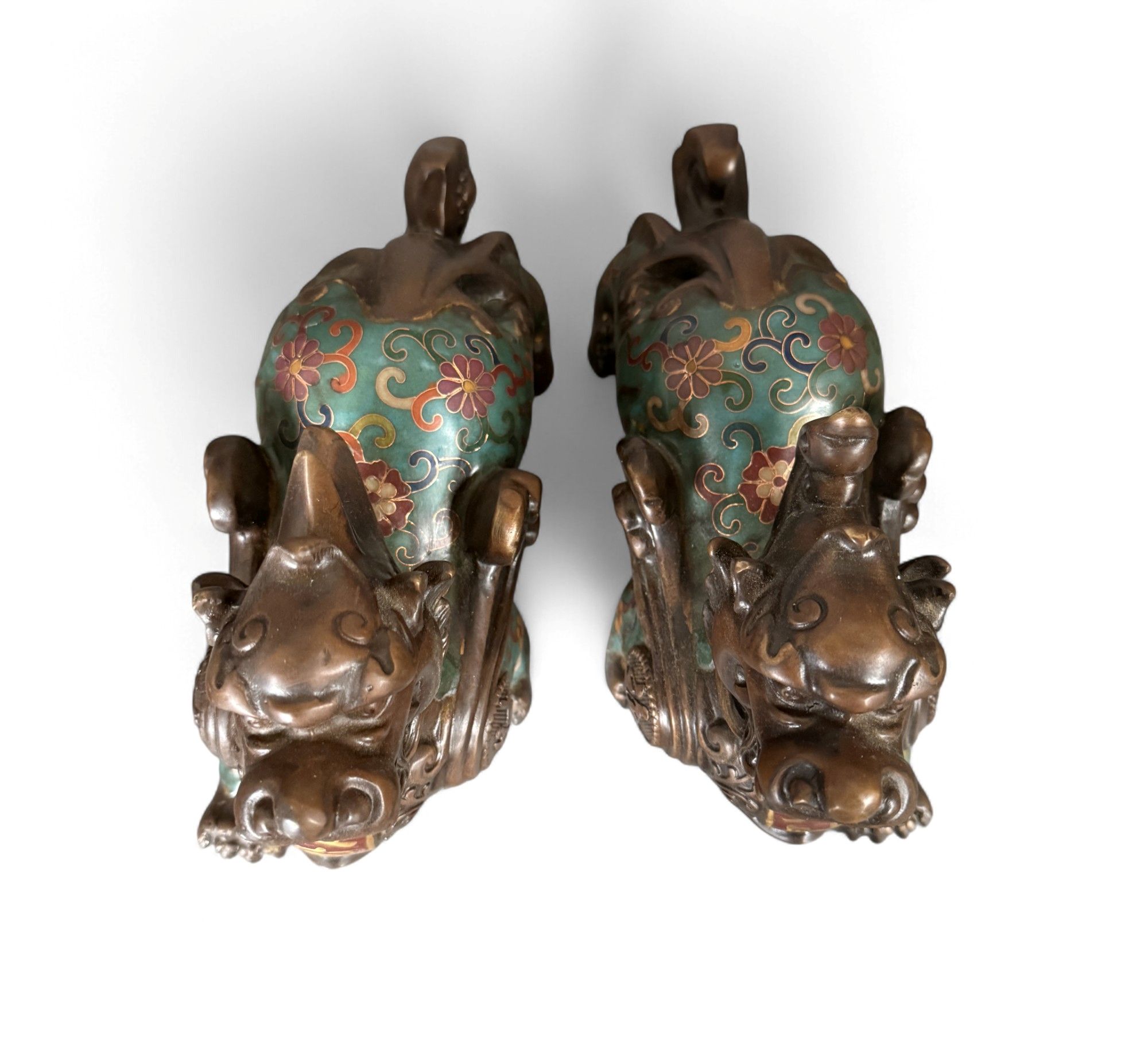 Wächterlöwen Pixiu Skulpturen aus Bronze – Feng Shui Glücksbringer & Dekofigur