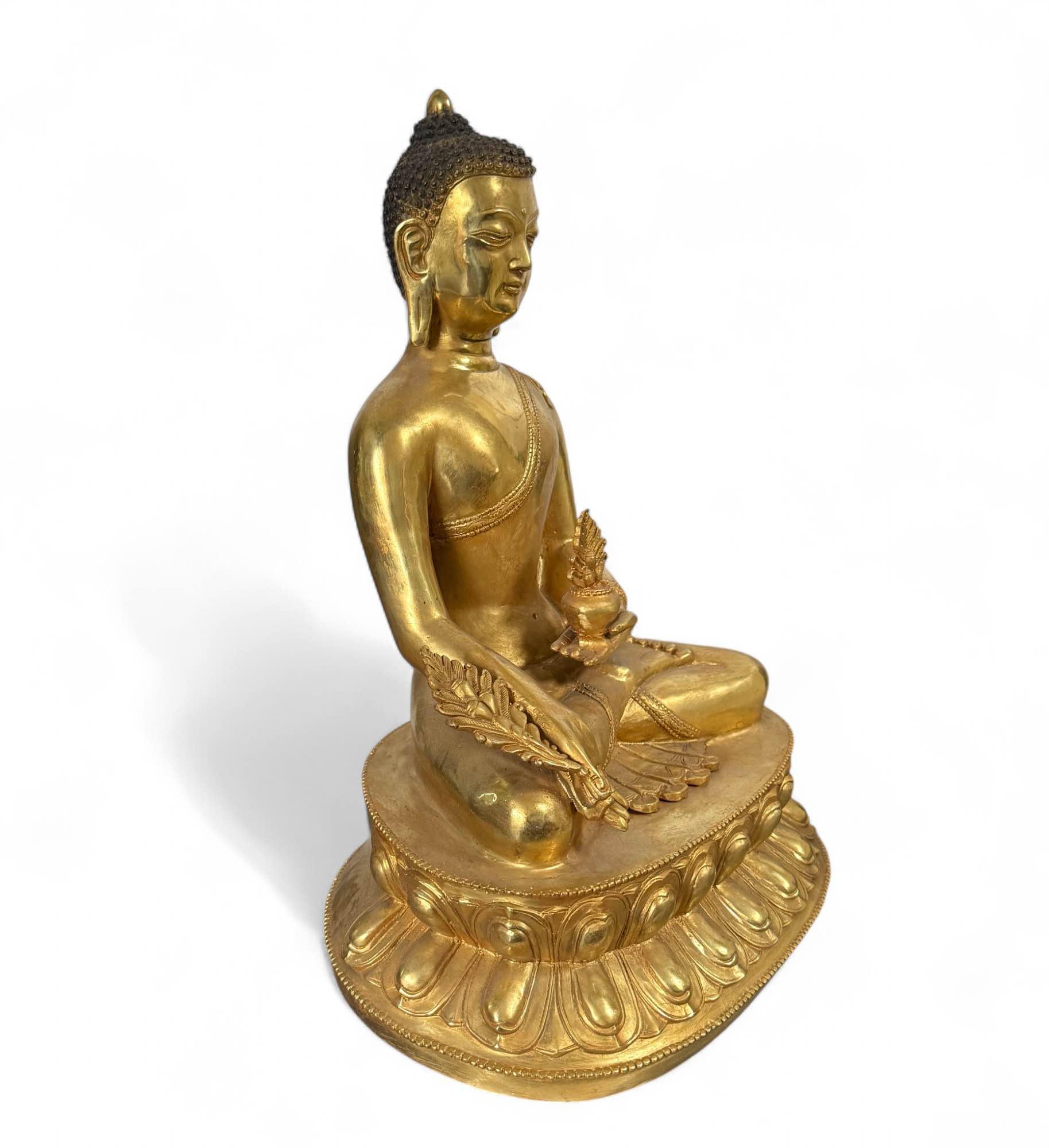Medizin Buddha Figur Bronze Tibet China - 50 cm groß
