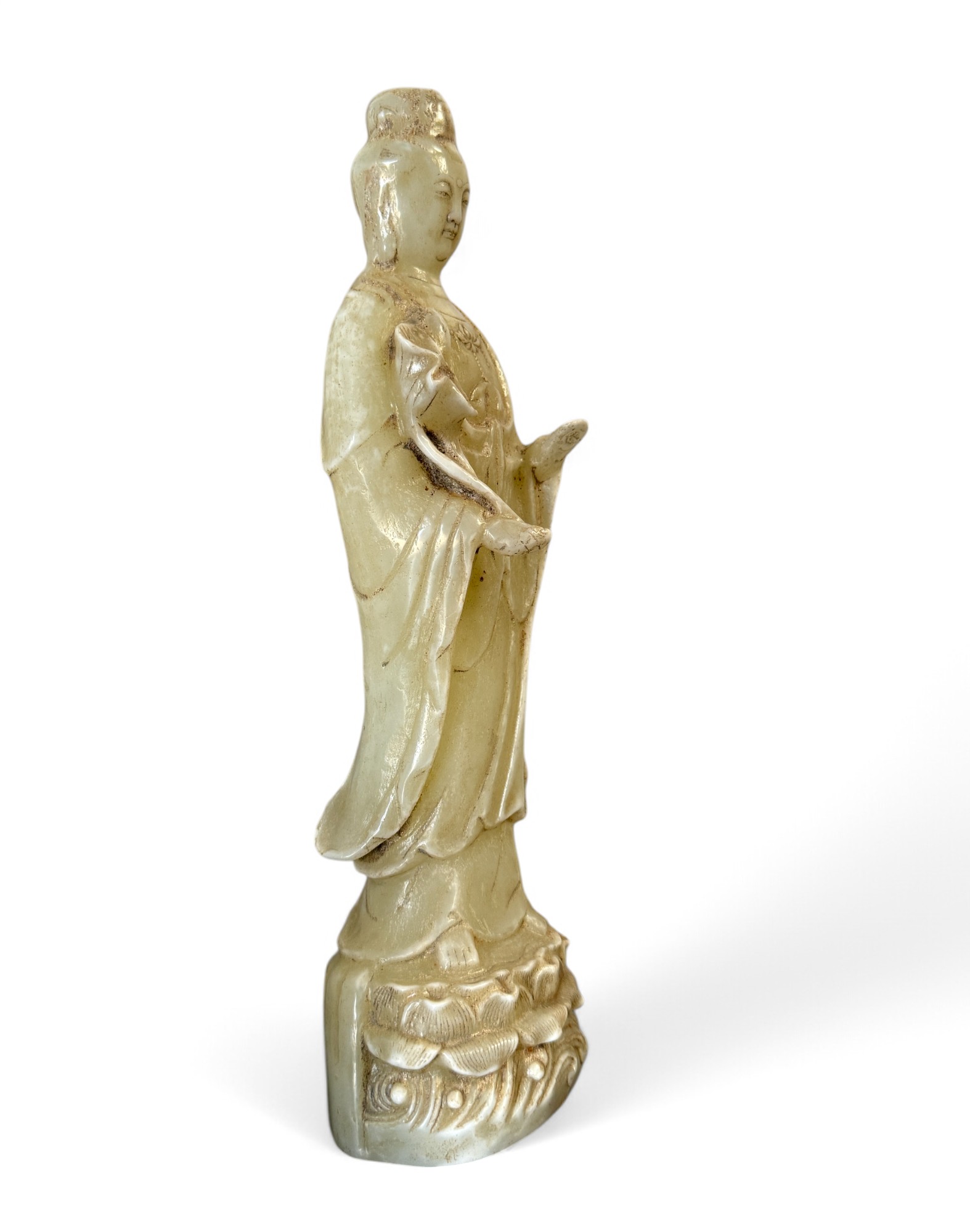Guanyin Jade Buddha Figur aus China 33 cm groß