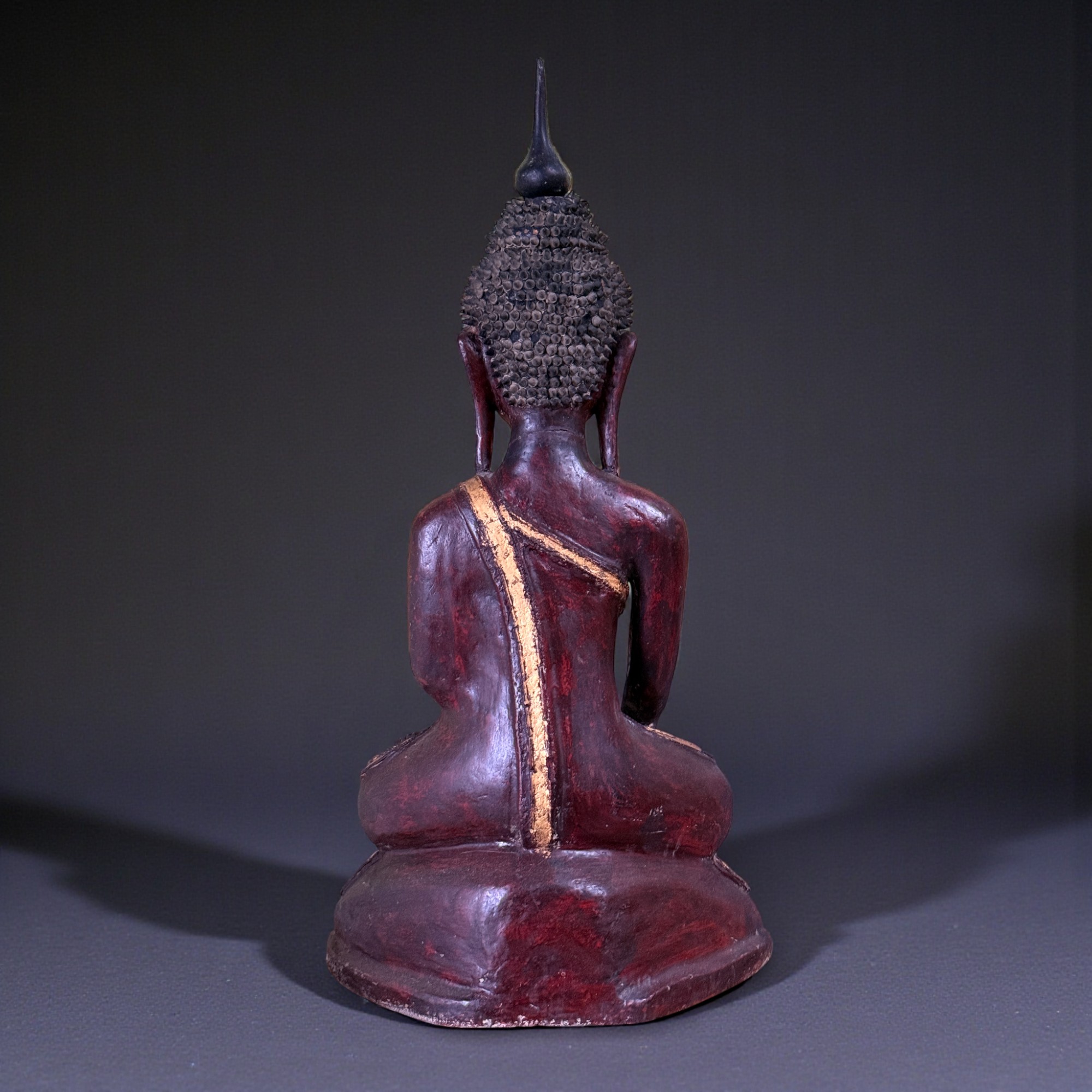 Lacquerware Buddha Statue Burma Skulptur 73 cm groß