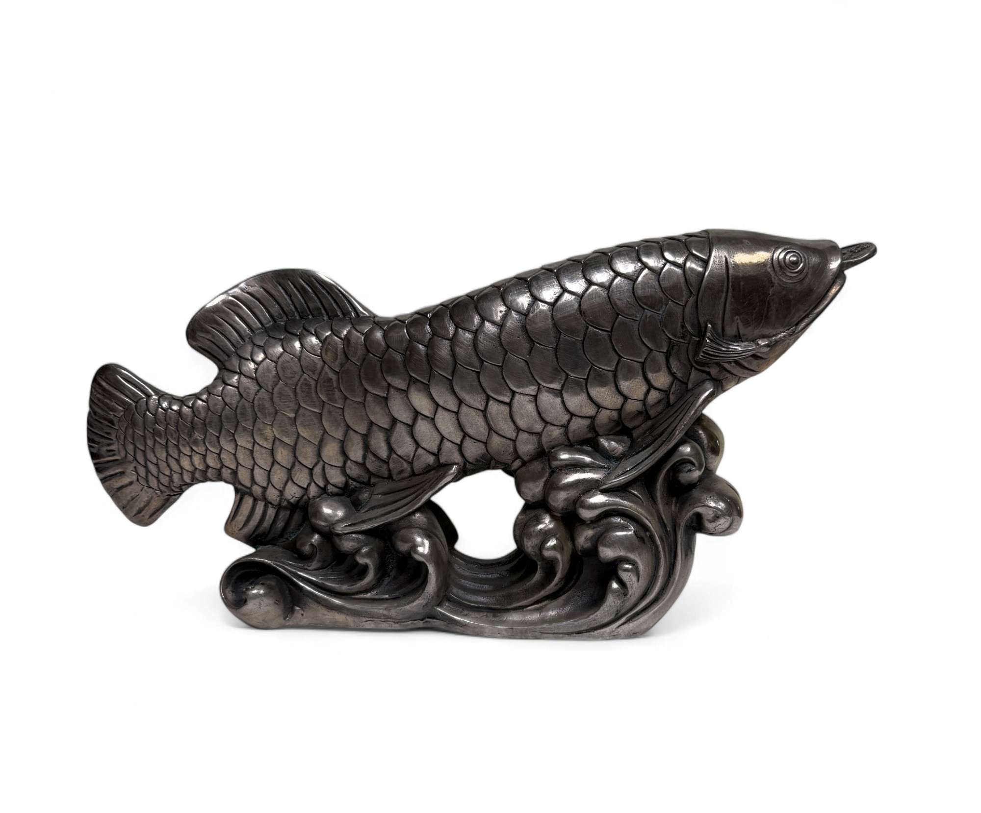 Koifisch Bronze Skulptur Reichtumssymbol China
