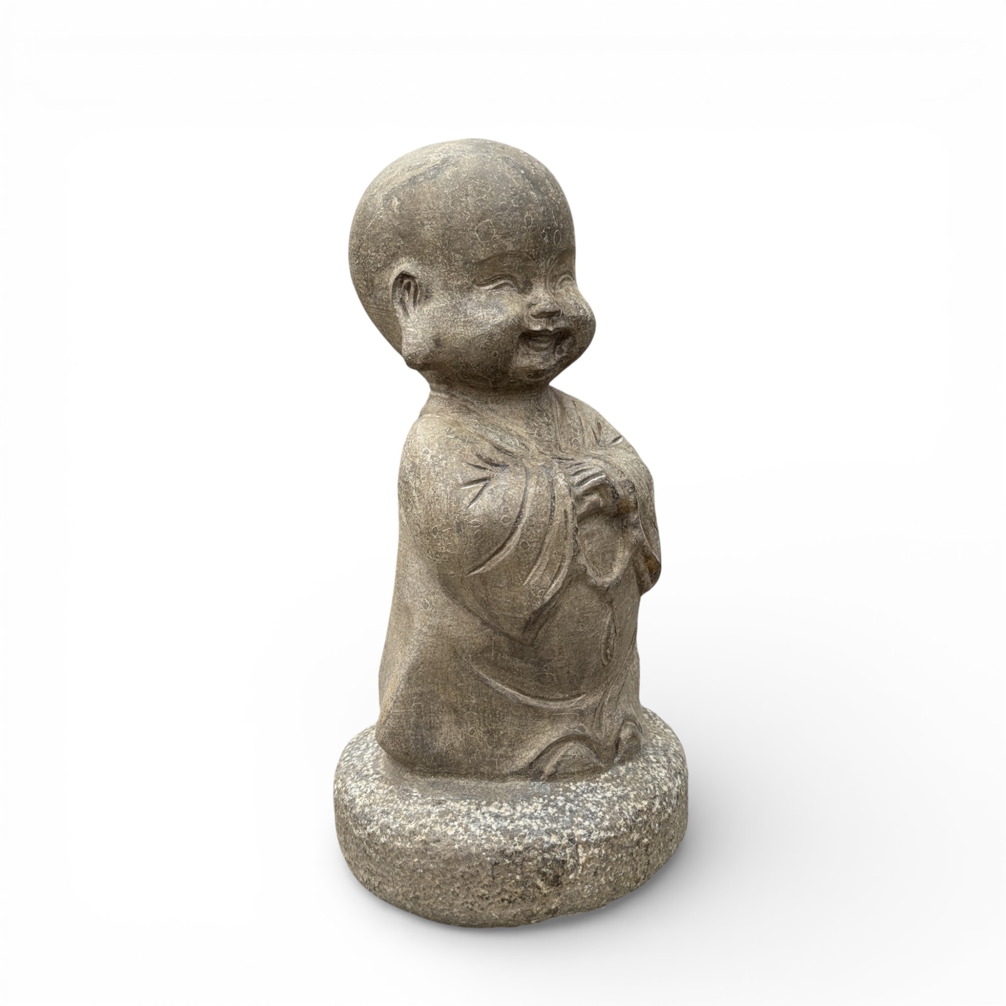 Zen Mönch Garten Skulptur aus Naturstein