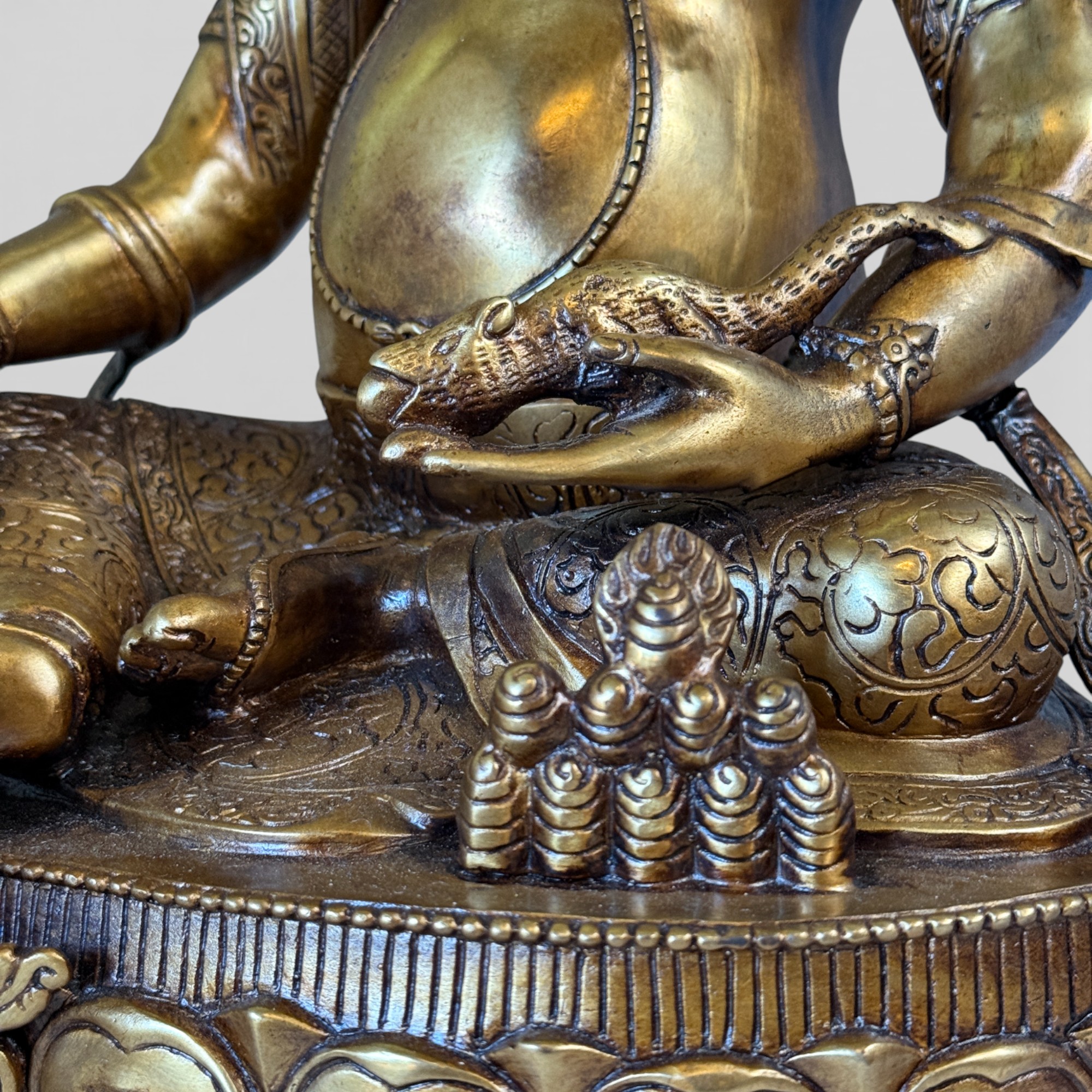 Kubera Bronze Statue - Reichtumsgott - 50 cm