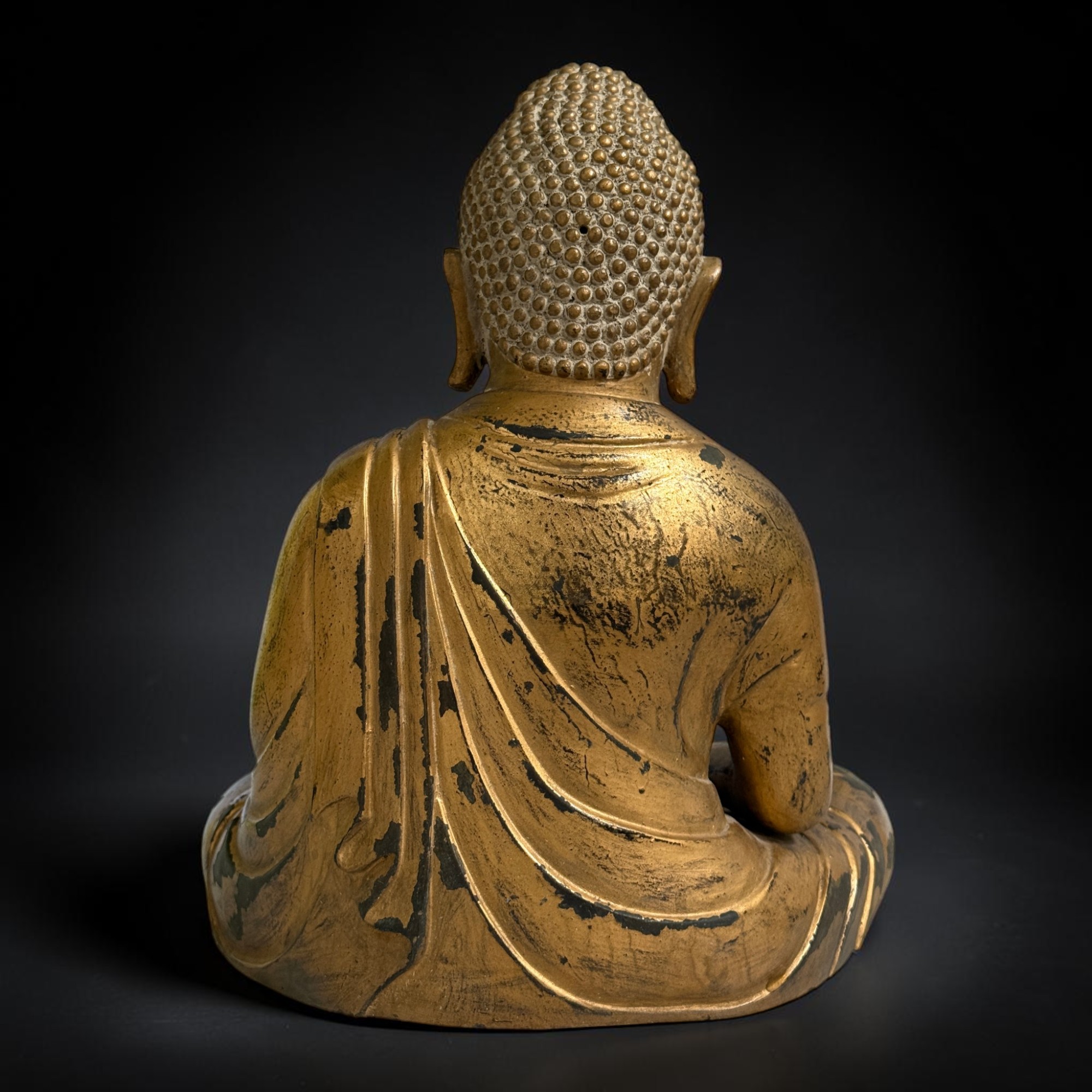 Bronze Amida Buddha Kamakura Daibutsu - Japanische Figur - Unikat 34 cm / 4,5 kg