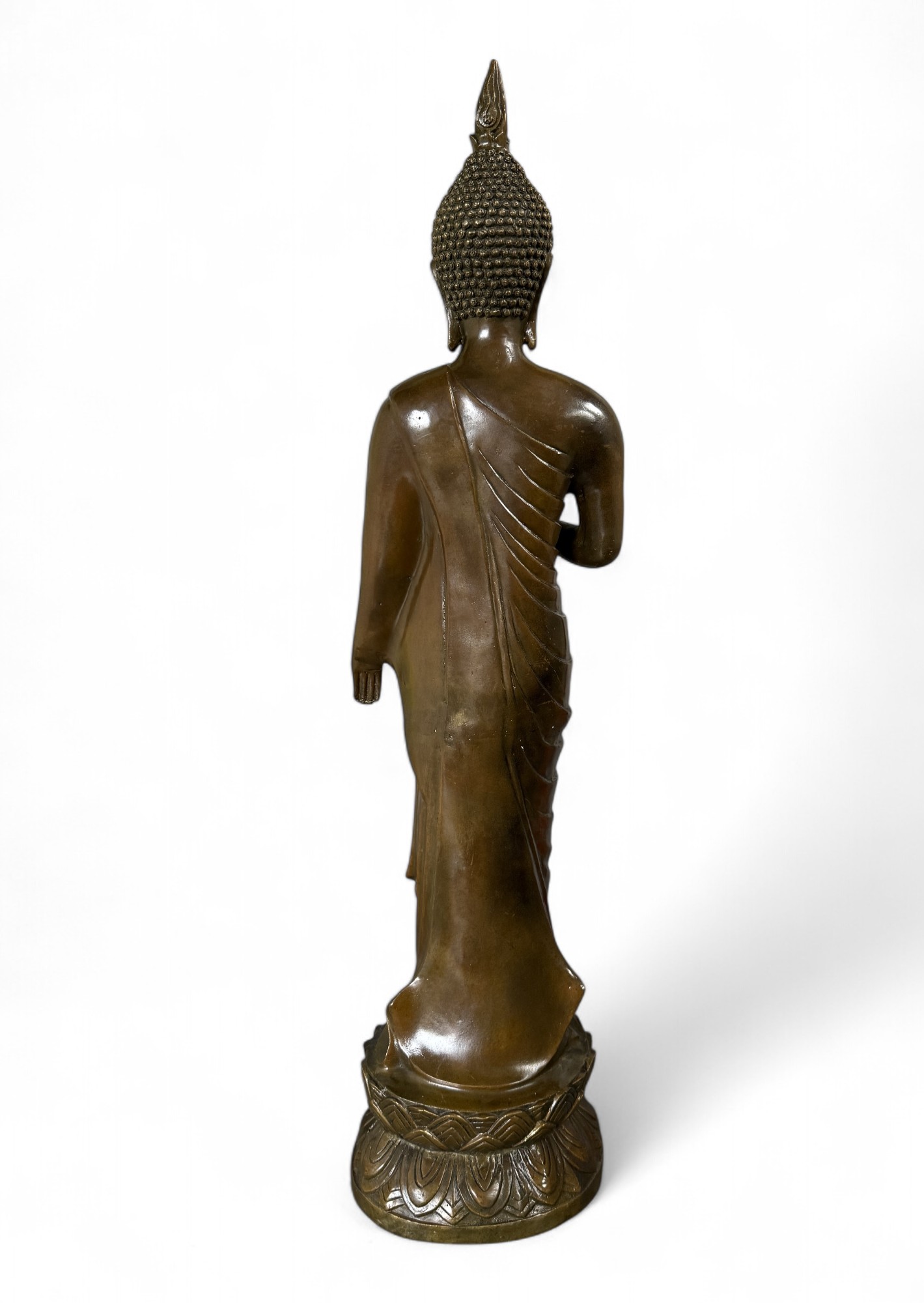 Bronze Buddha mit Teaching Mudra 69 cm – Tibet/China – 5,5 kg