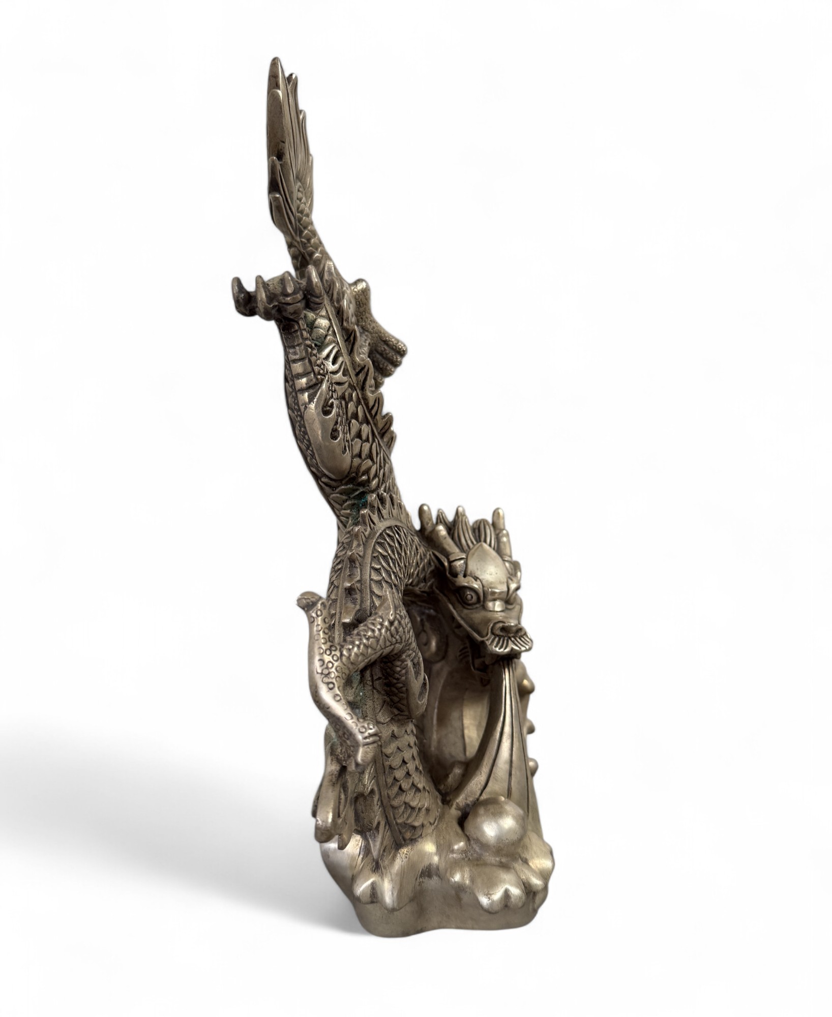 China Bronze Drachen Figur 35,5 cm groß