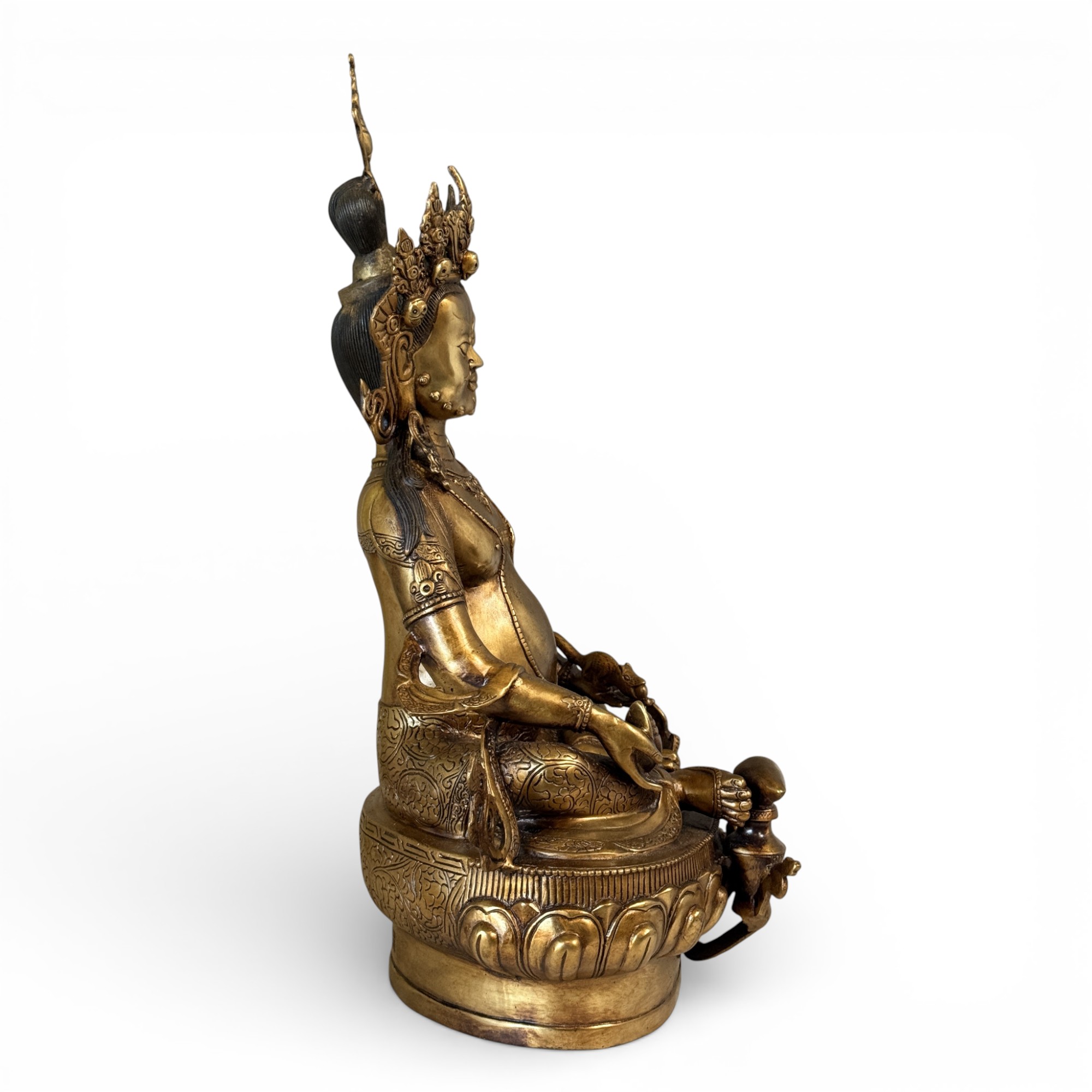 Kubera Bronze Statue - Reichtumsgott - 50 cm