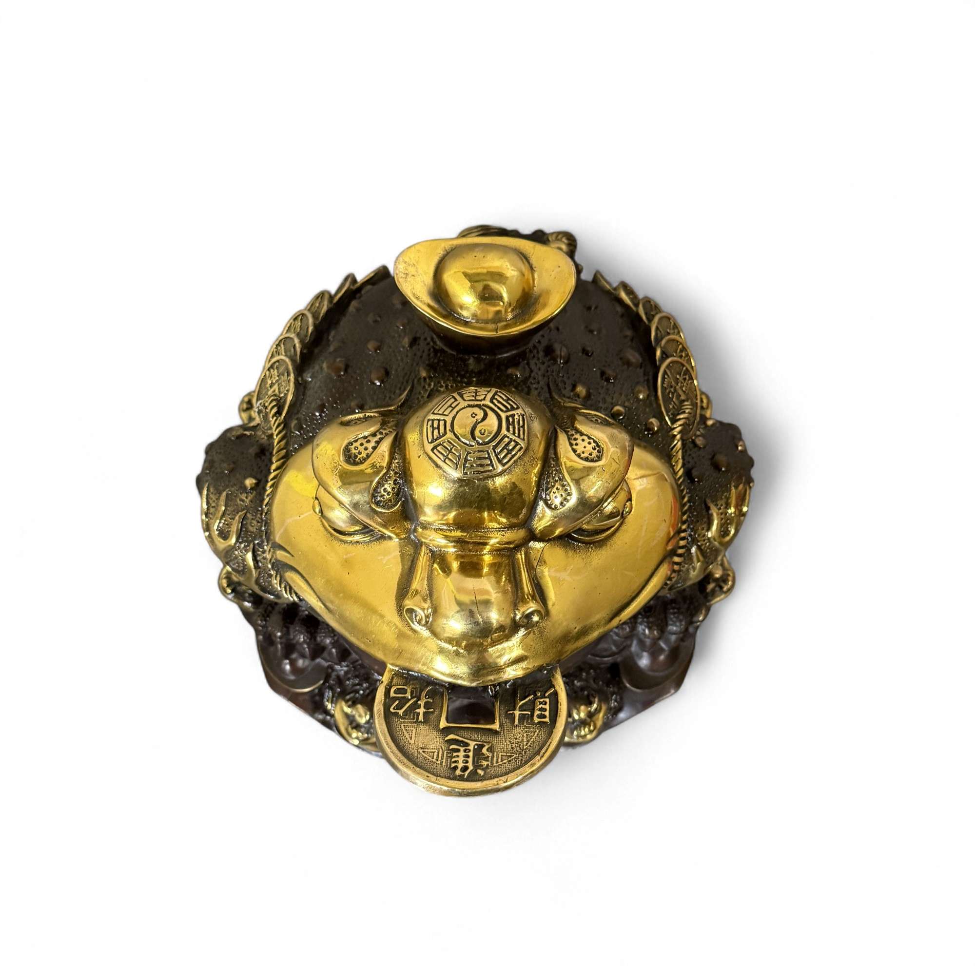 Geldkröte aus Bronze – Traditioneller Feng Shui Frosch