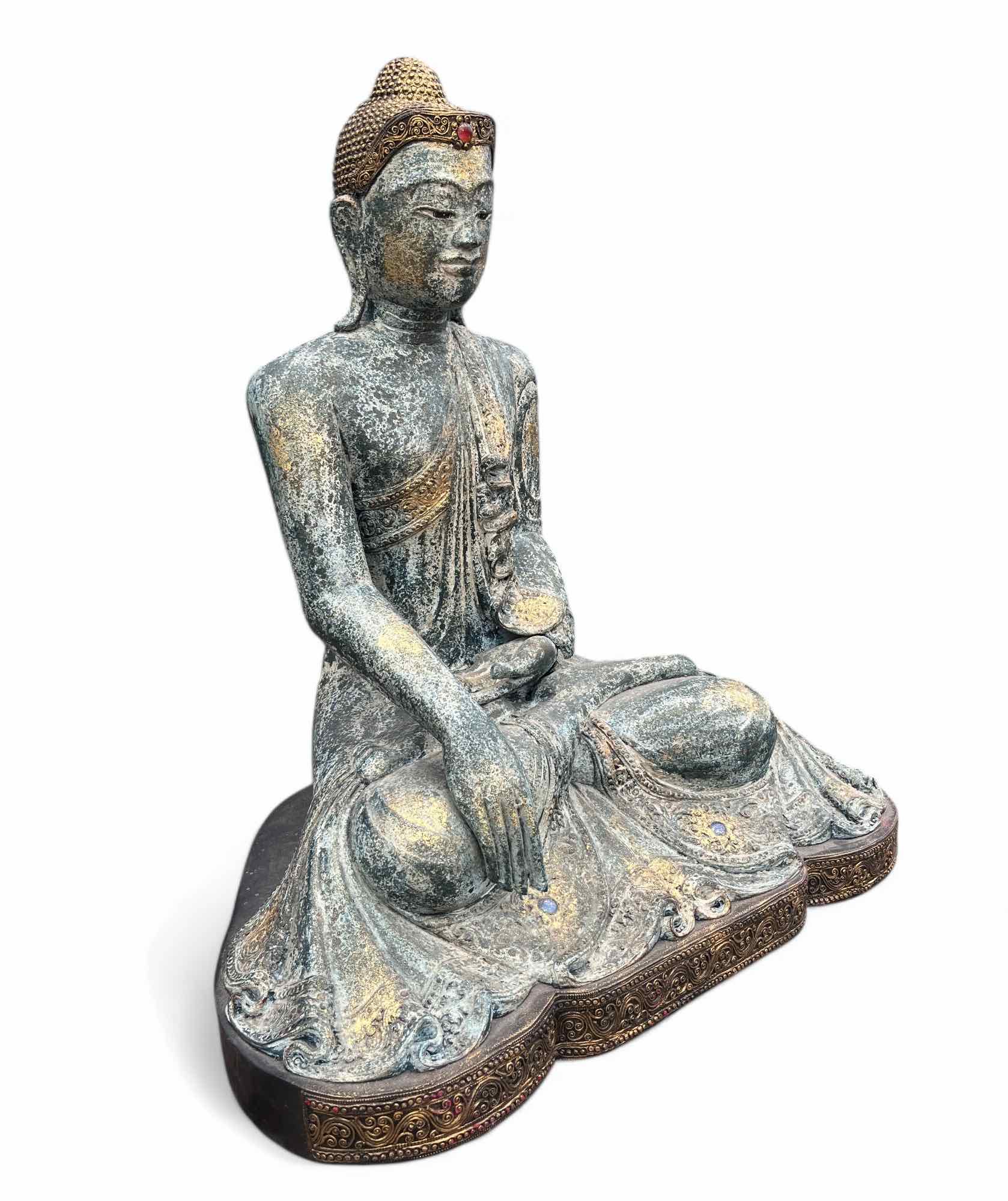 Holz Buddha Figur aus Thailand - 85cm groß