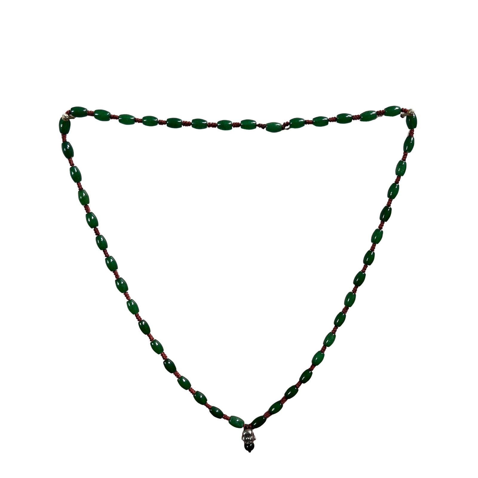 Happy Buddha Kopf Halskette - grüne Jade Happy Buddha Kopf Halskette - grüne Jade