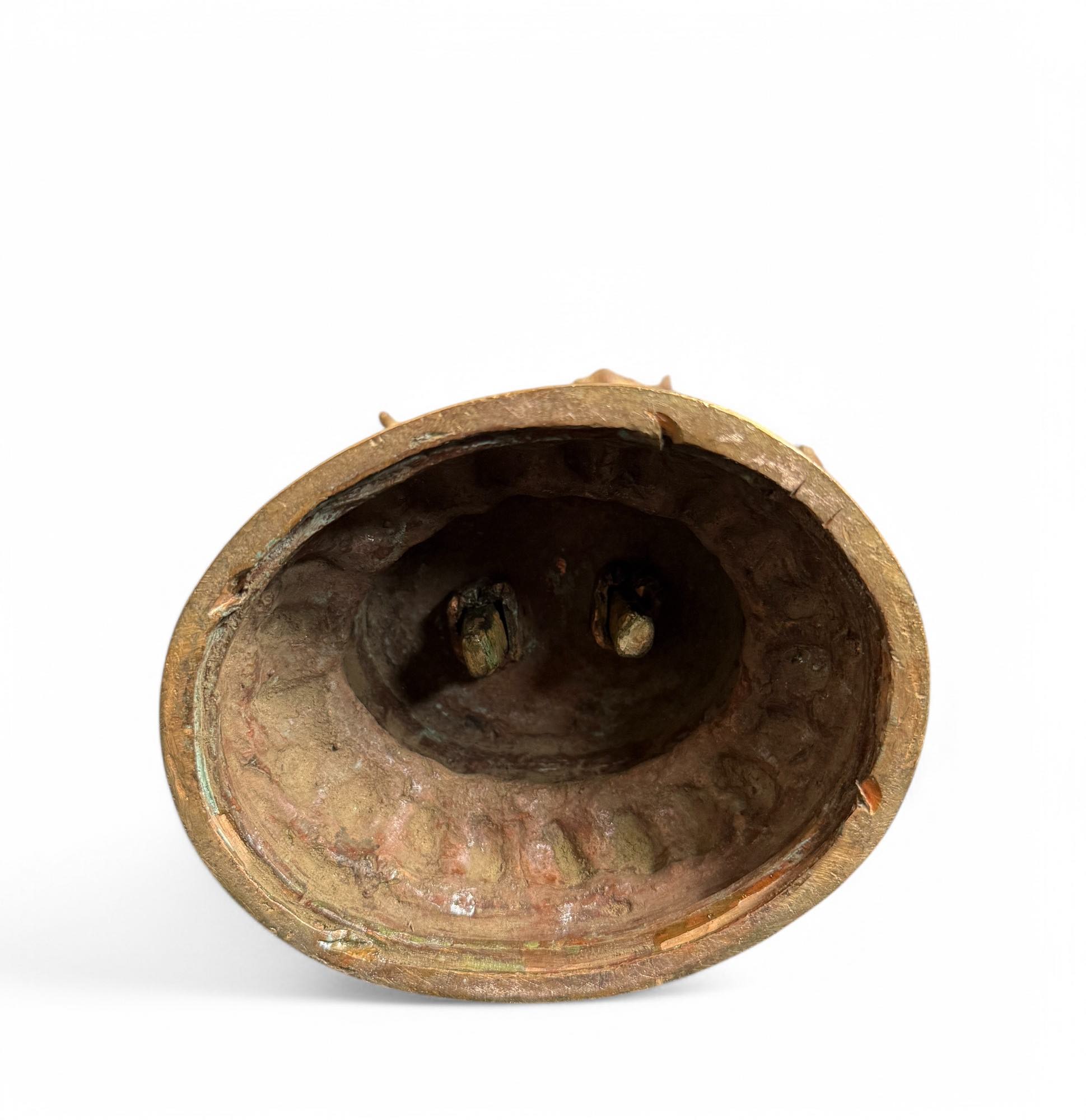 Padmapani Bronze Statue Nepal Skulptur vergoldet 37 cm groß