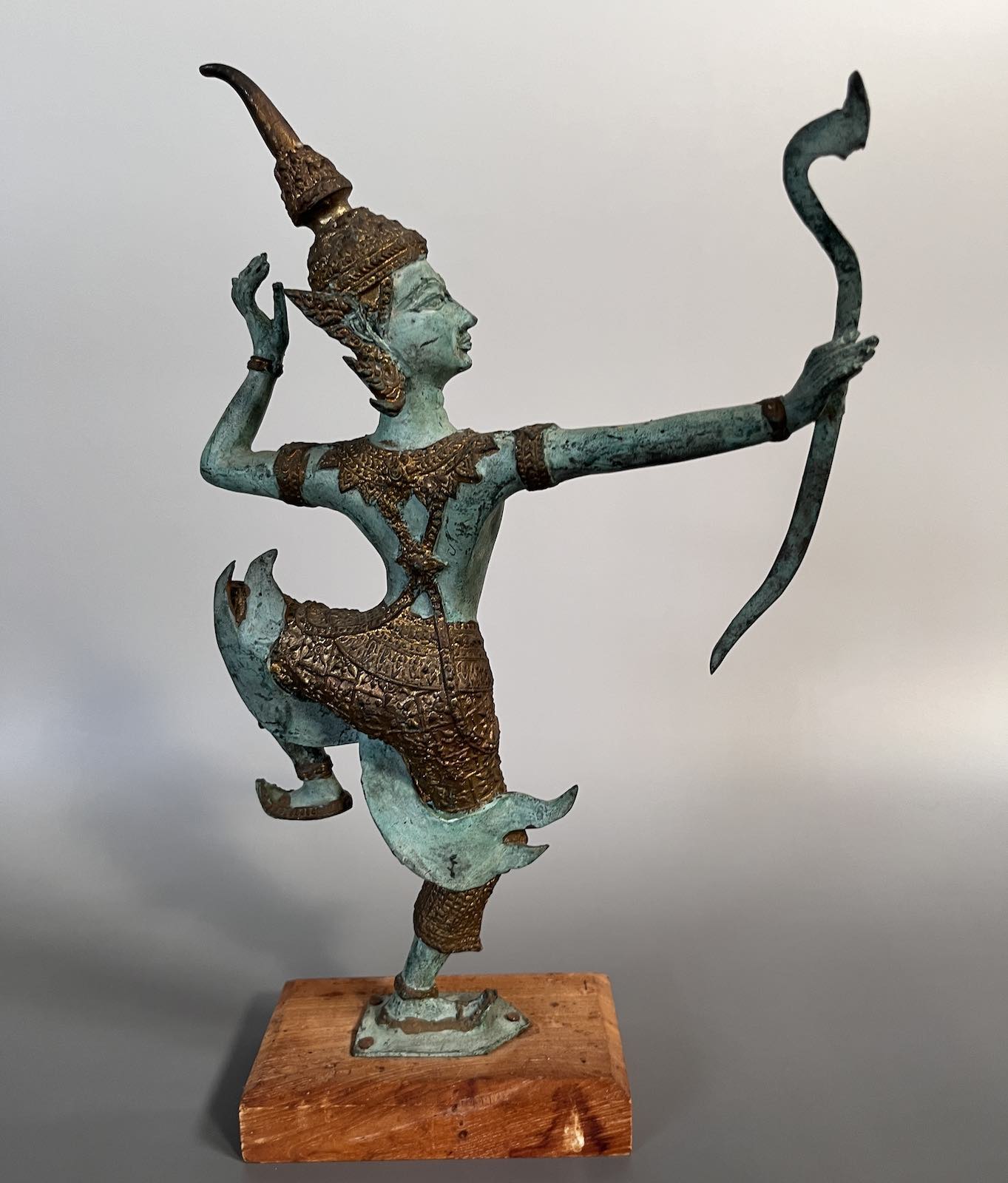 Rama Bronzefigur Thailand Avatar Vishnus 31cm