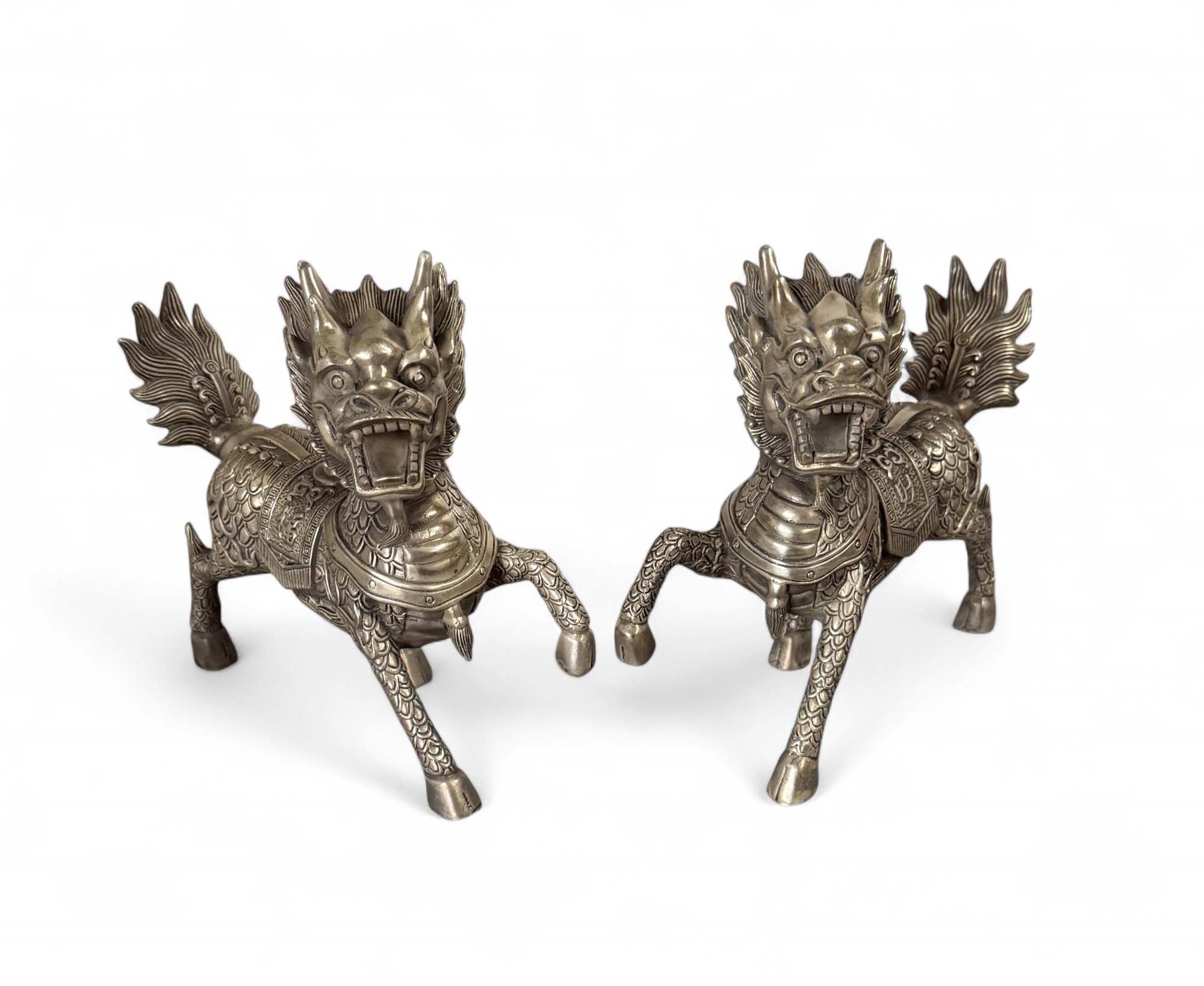 Qilin Drachen-Löwen aus Bronze – Mythische Glücks- & Schutzsymbole