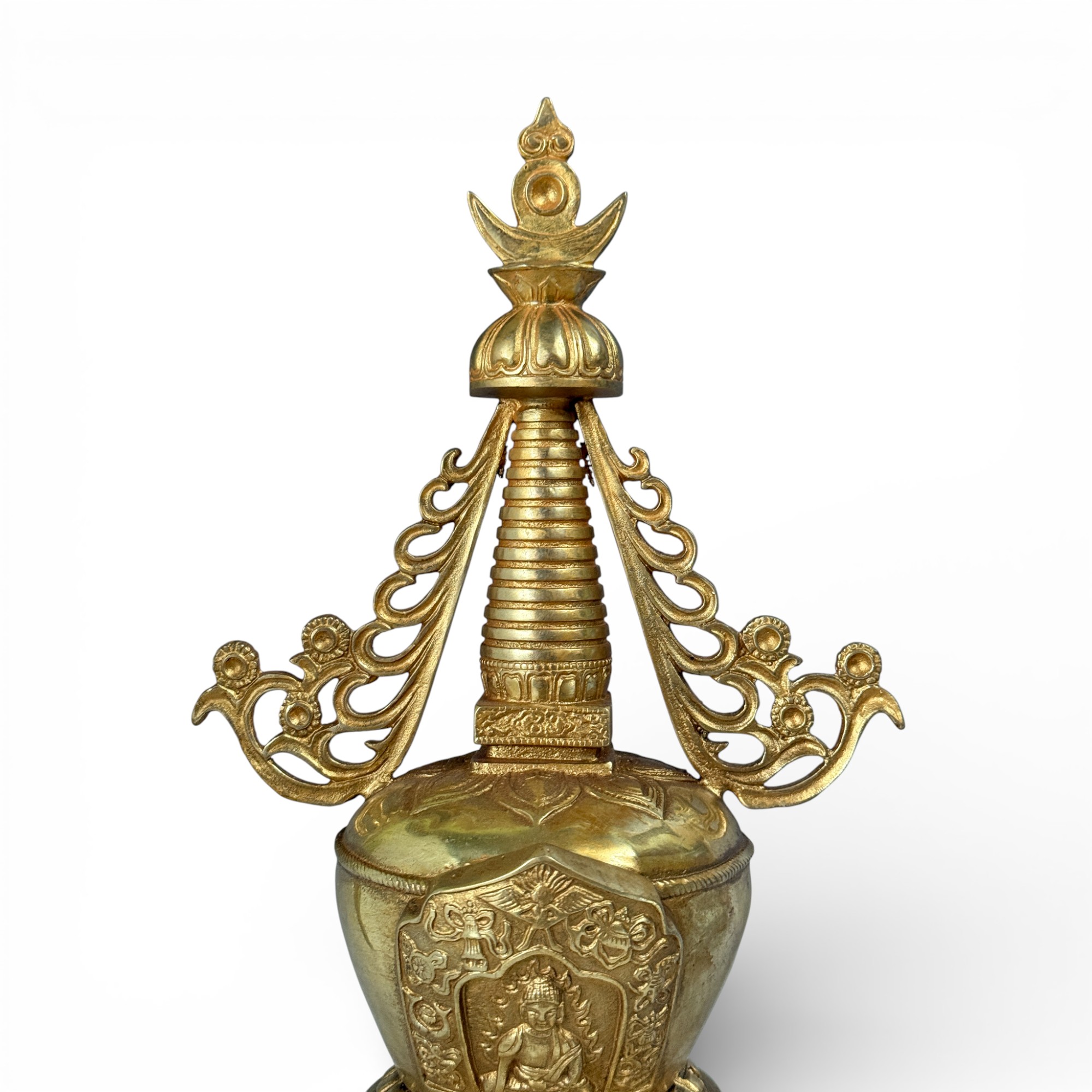 Buddhistische Stupa Buddha Pagode aus Bronze