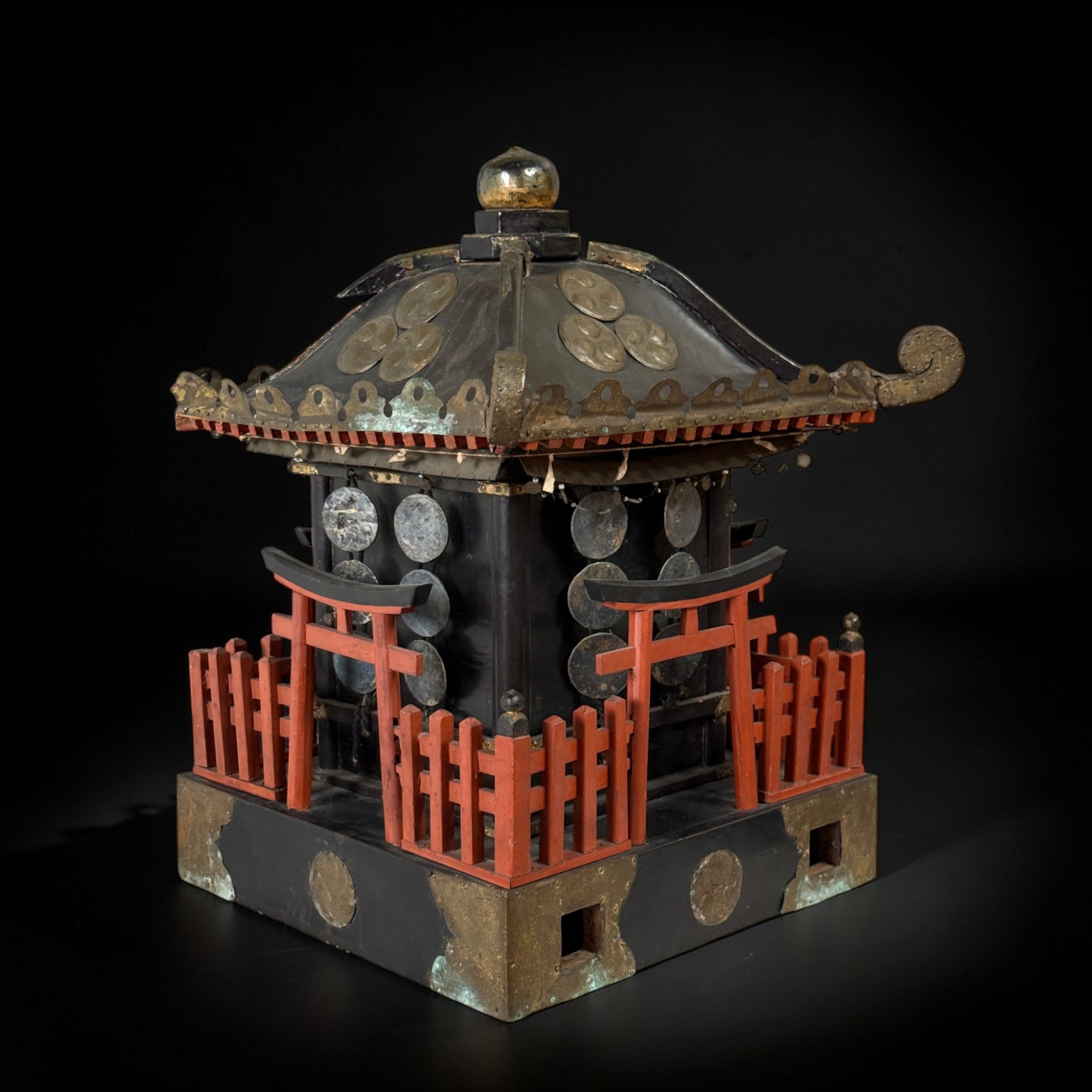 Japanischer Mikoshi Schrein - 45cm Holzmodell - Nürnberger Nachlass