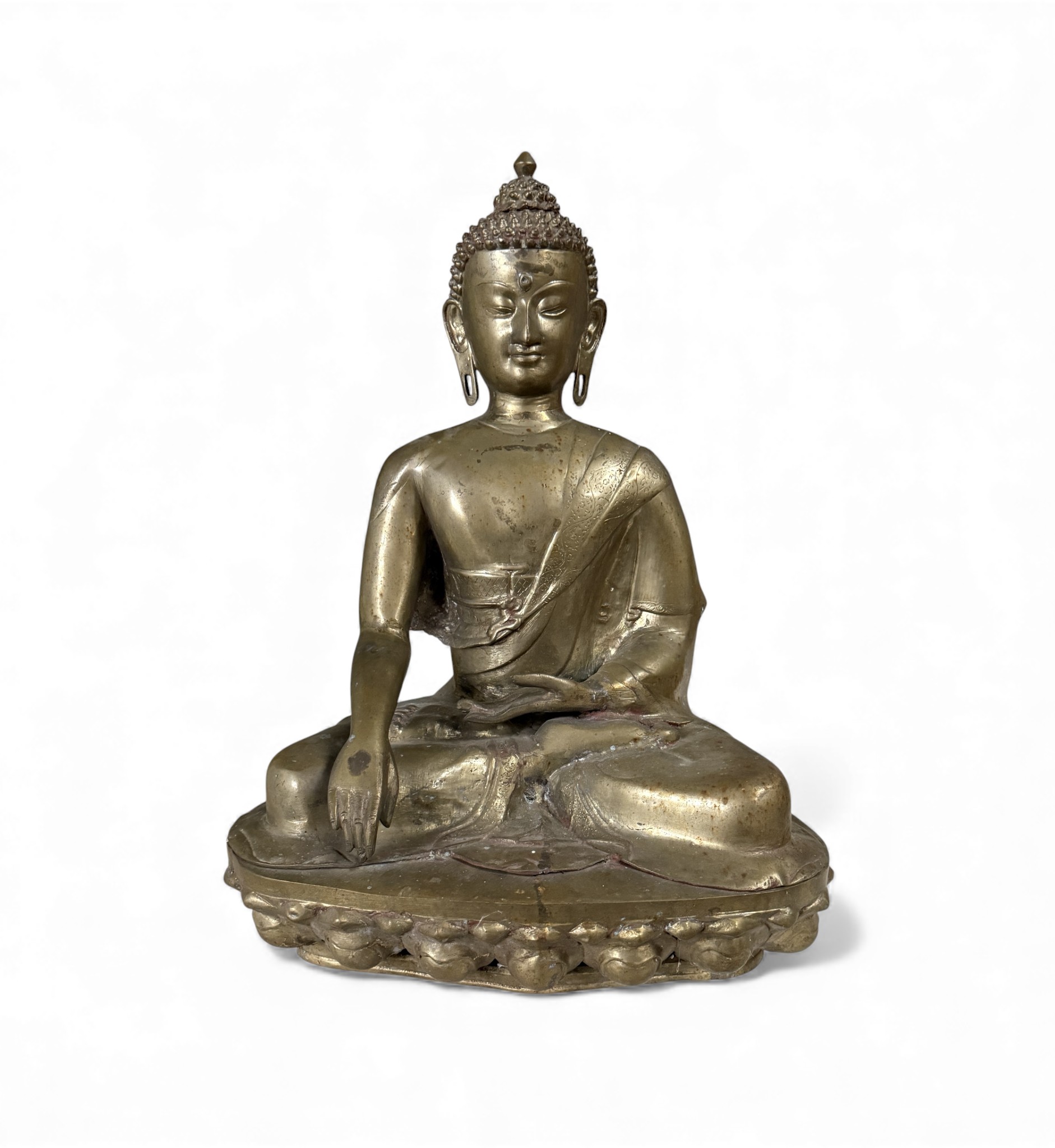 Großer Shakyamuni Buddha Bronze – Tibet Indien – 53 cm