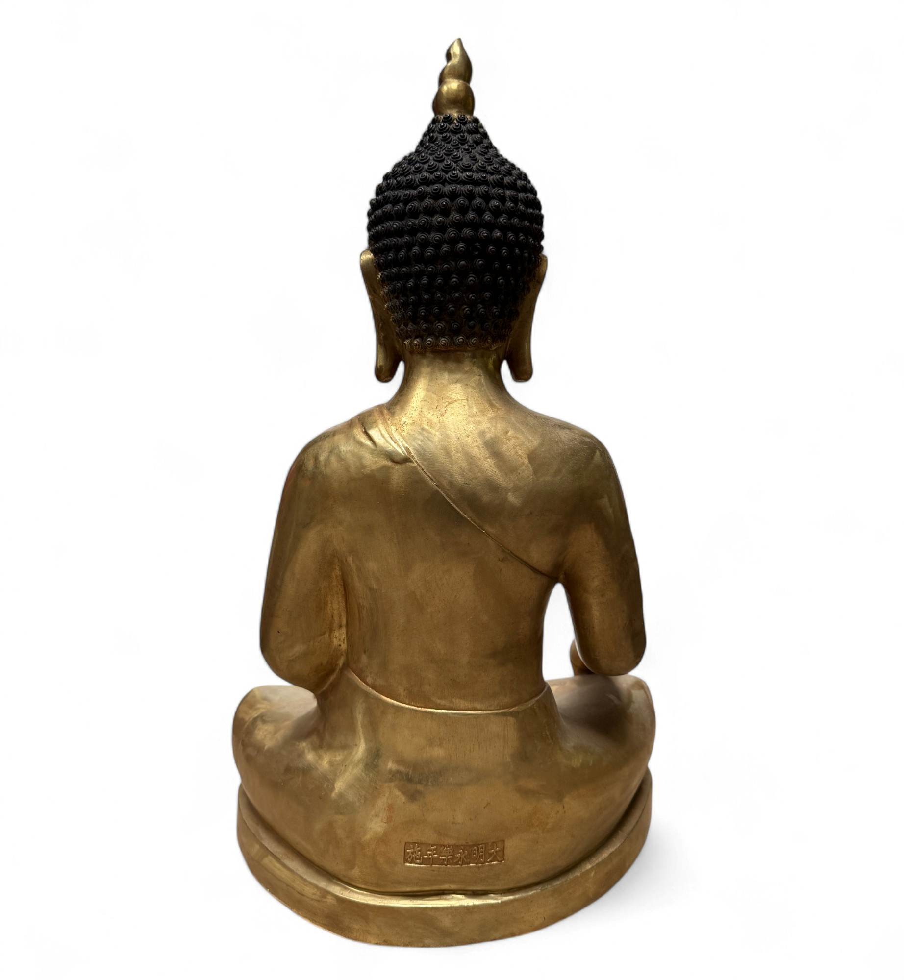 Großer Bronze-Buddha 60 cm – Vitarka Mudra – Tibet China