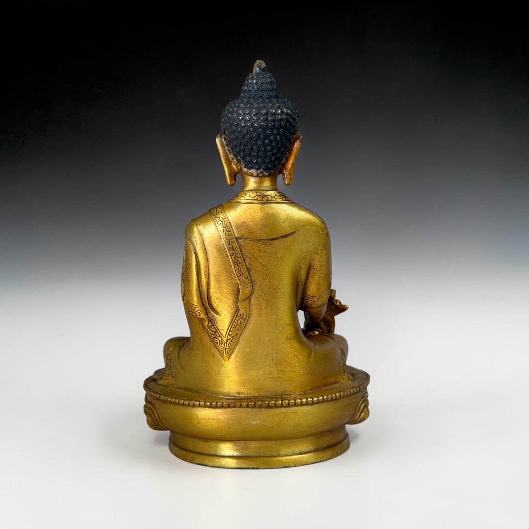 Medizin Buddha Figur Bronze – Tibet Heilung & Harmonie (20 cm)