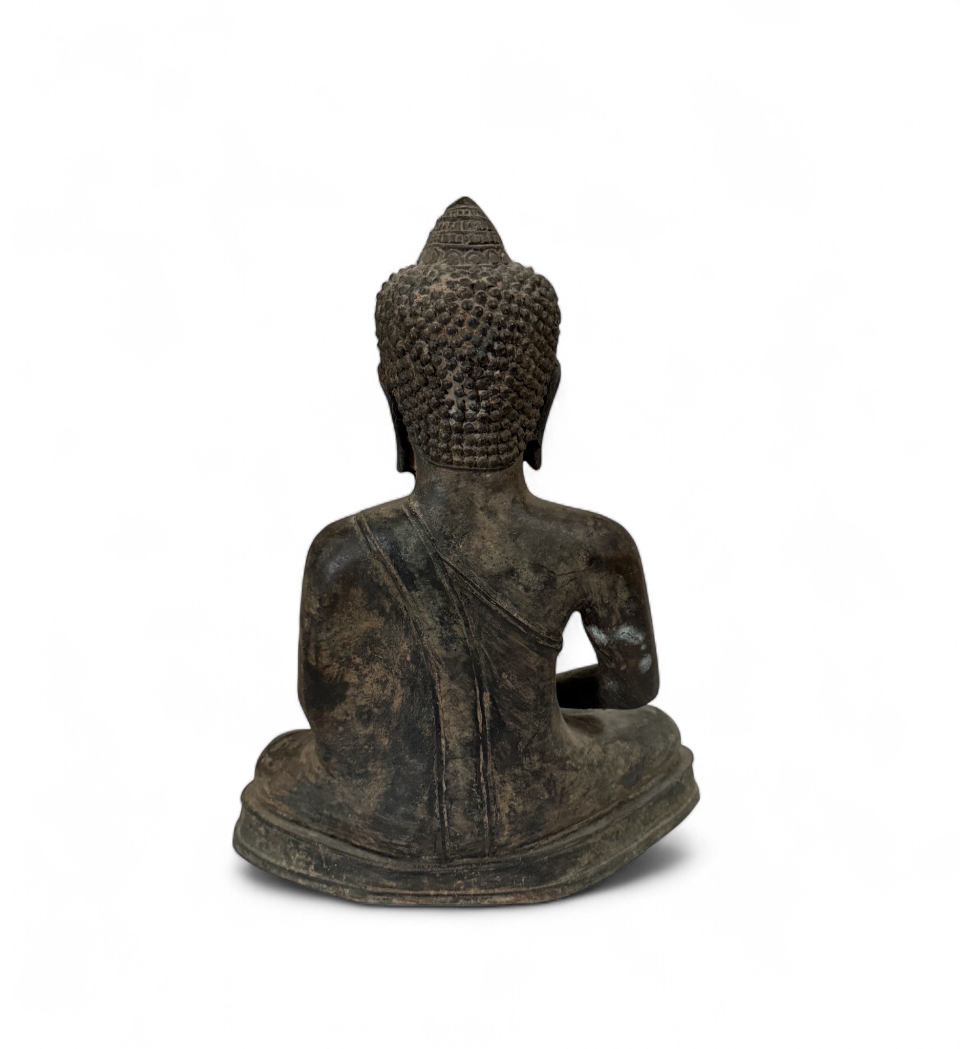 Bronze Buddha – Thailand – Dhyana Mudra – 28,5 cm – Meditationsfigur aus deutscher Sammlungsauflösung