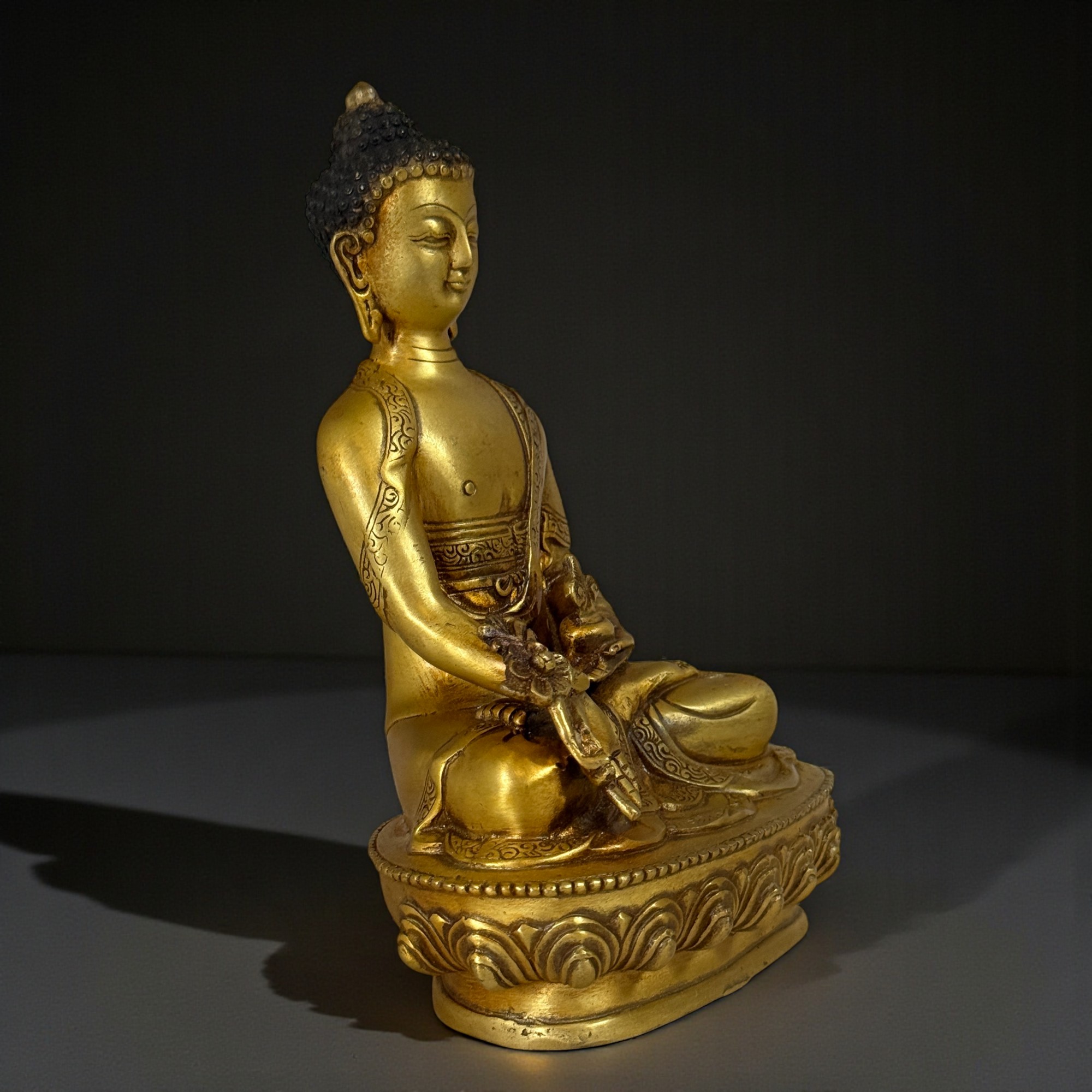 Medizin Buddha Bronze Figur Tibet - China 20 cm