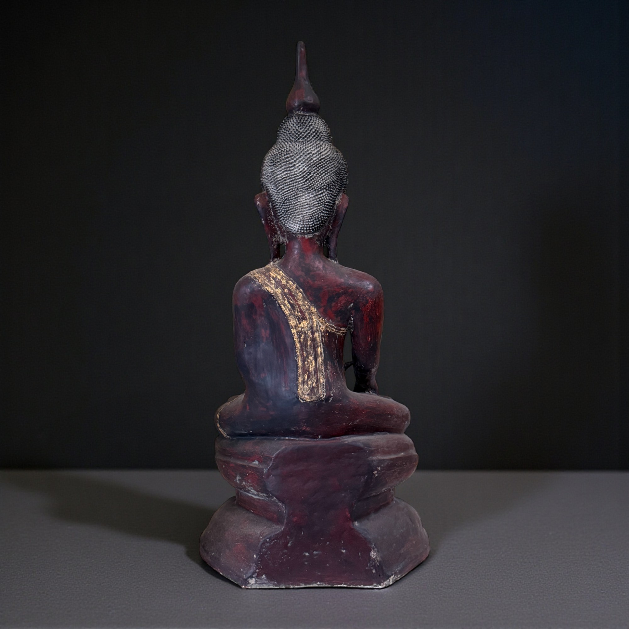 Lacquerware Buddha Statue aus Burma - 106 cm