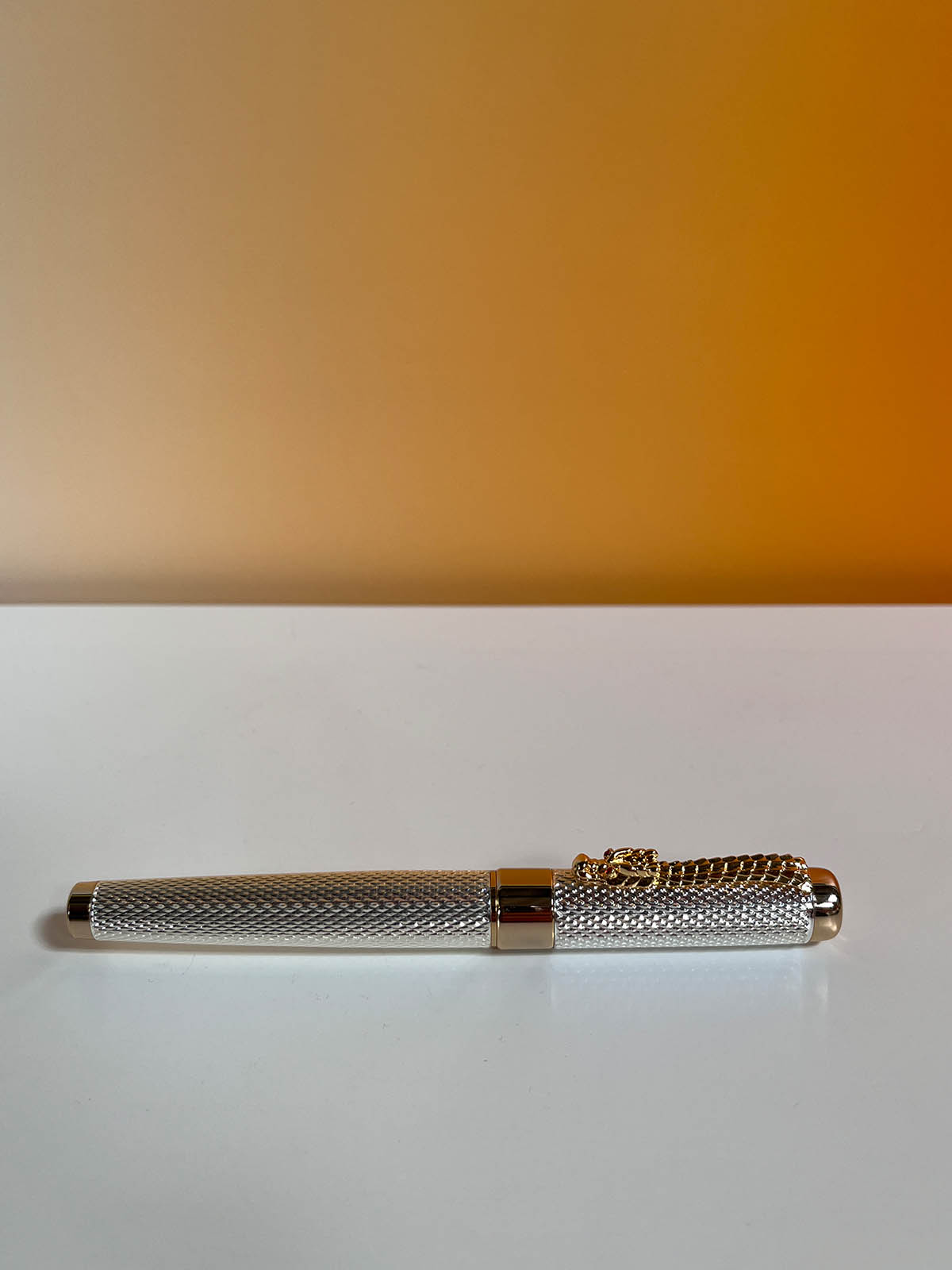 Füllfederhalter Dragon Pen - Drachen Füller - Silverstar