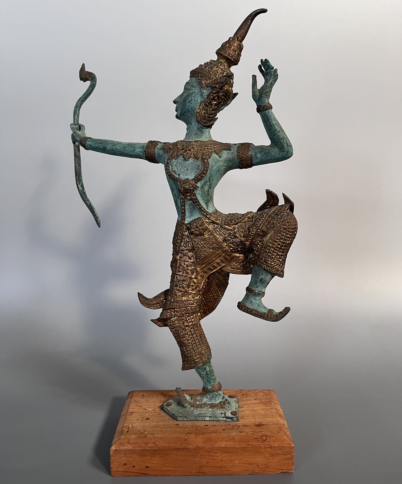 Rama Bronzefigur Thailand Avatar Vishnus 31cm