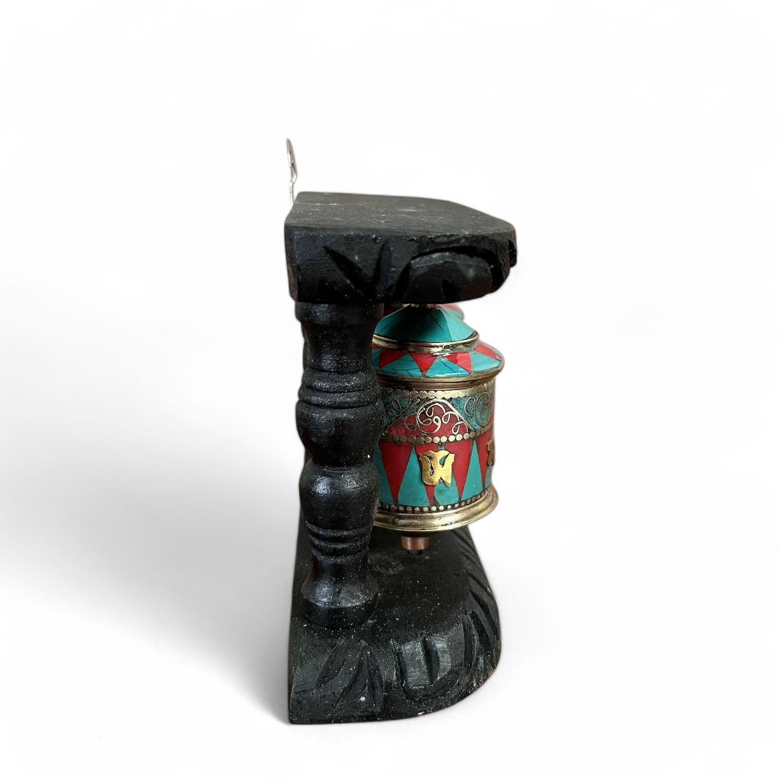 Gebetsmühle Tibet Buddhismus Türkis & Schaumkoralle