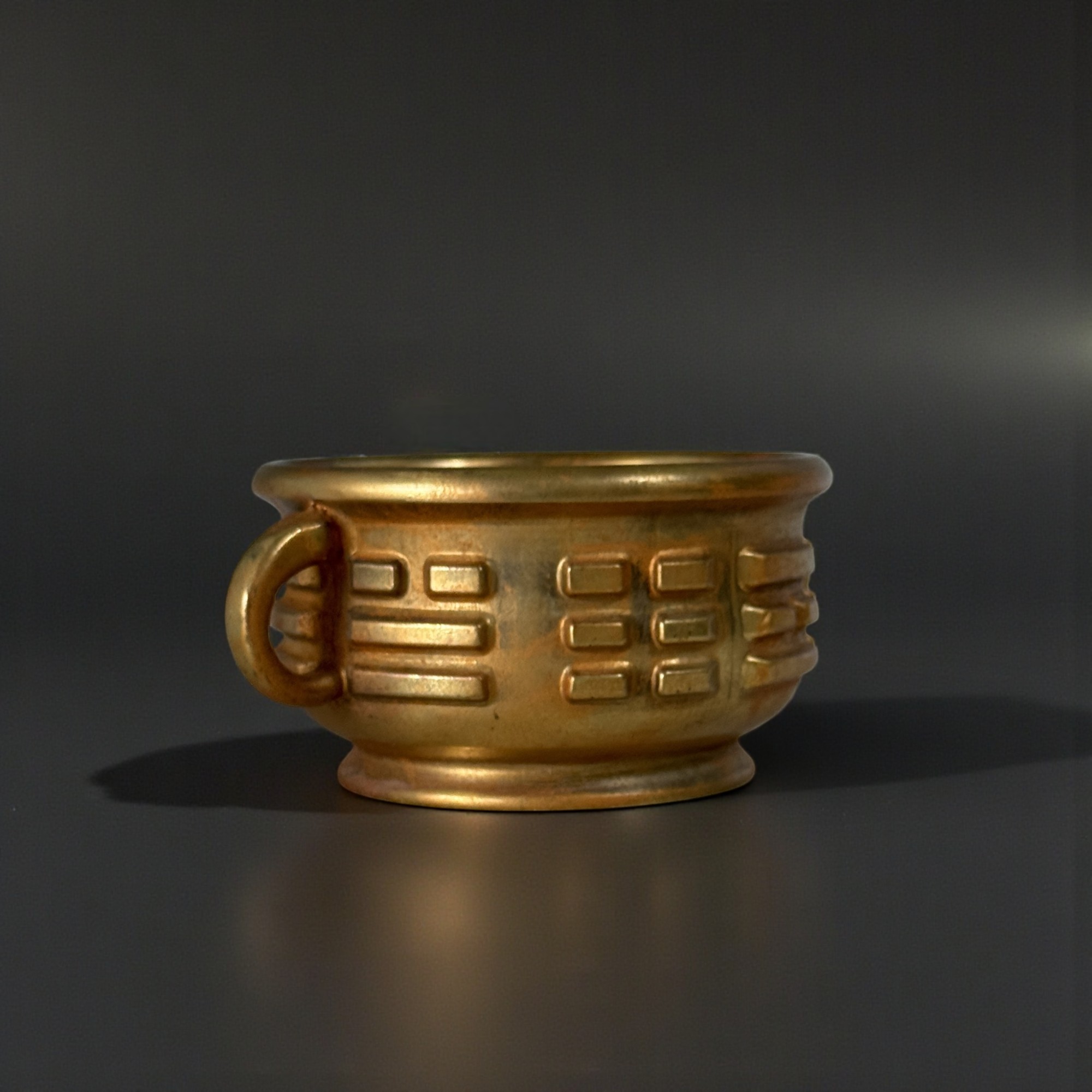 Räuchergefäß mit Henkel aus Bronze - China