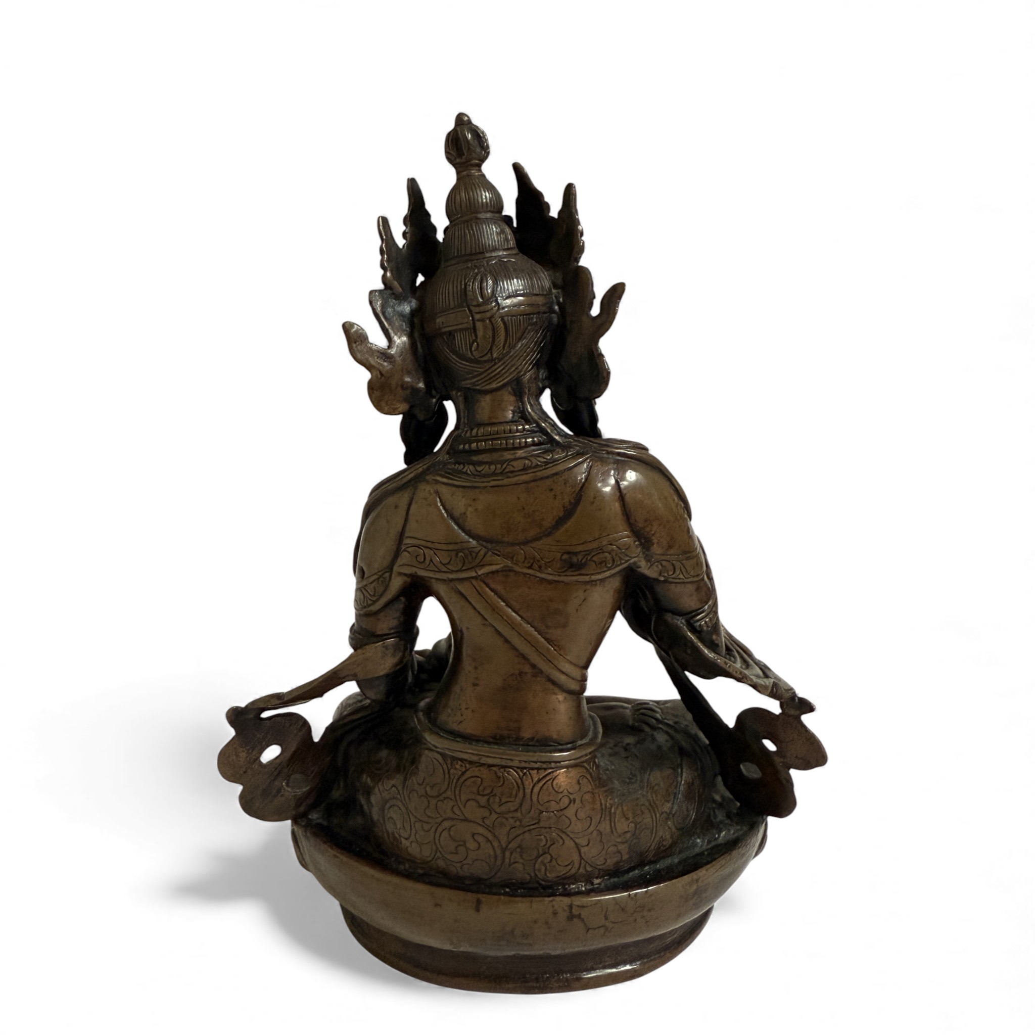 Vajrasattva Bronze Figur - Nepal - 20 cm - Sammlerstück