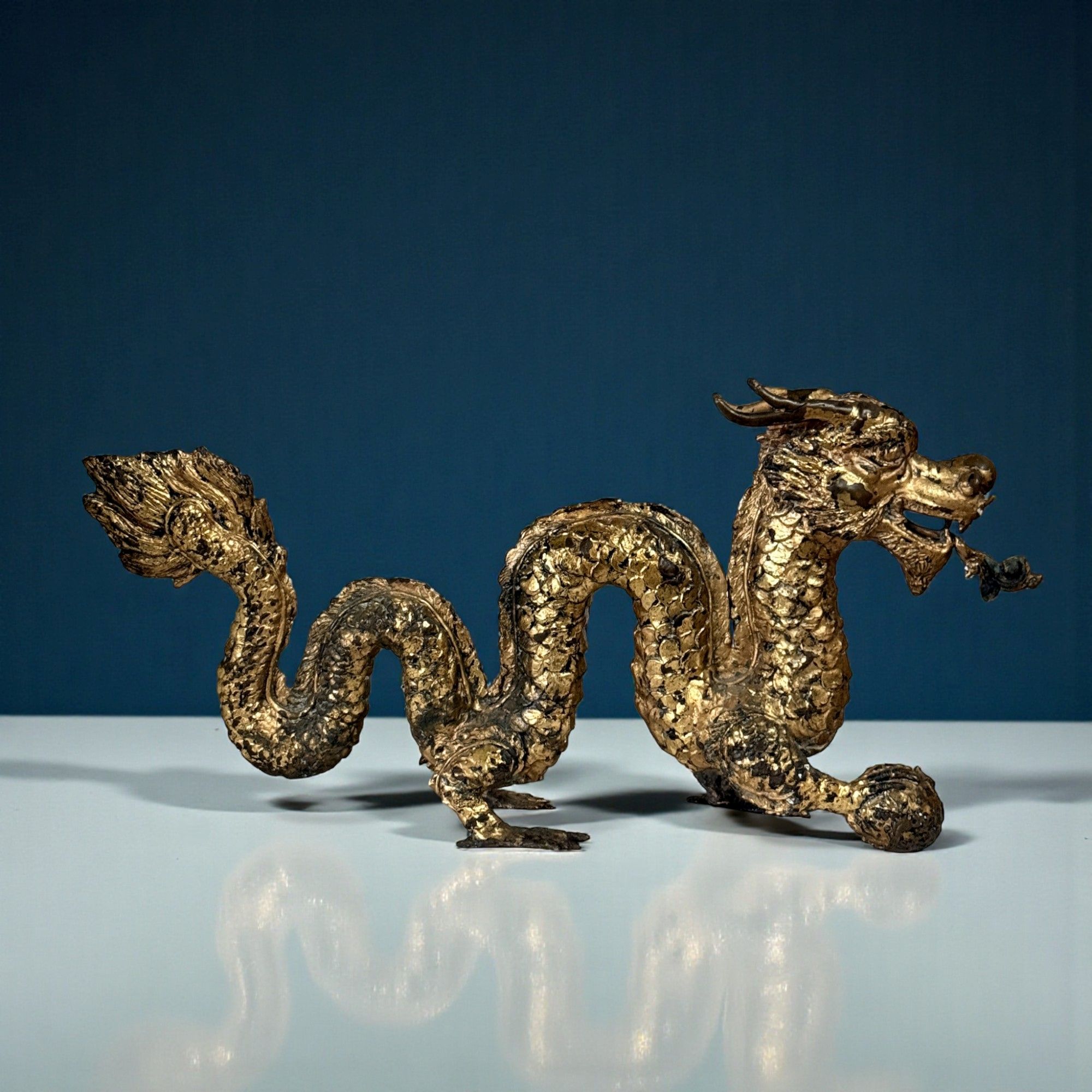 Chinesischer Bronze Drache 54 cm lang