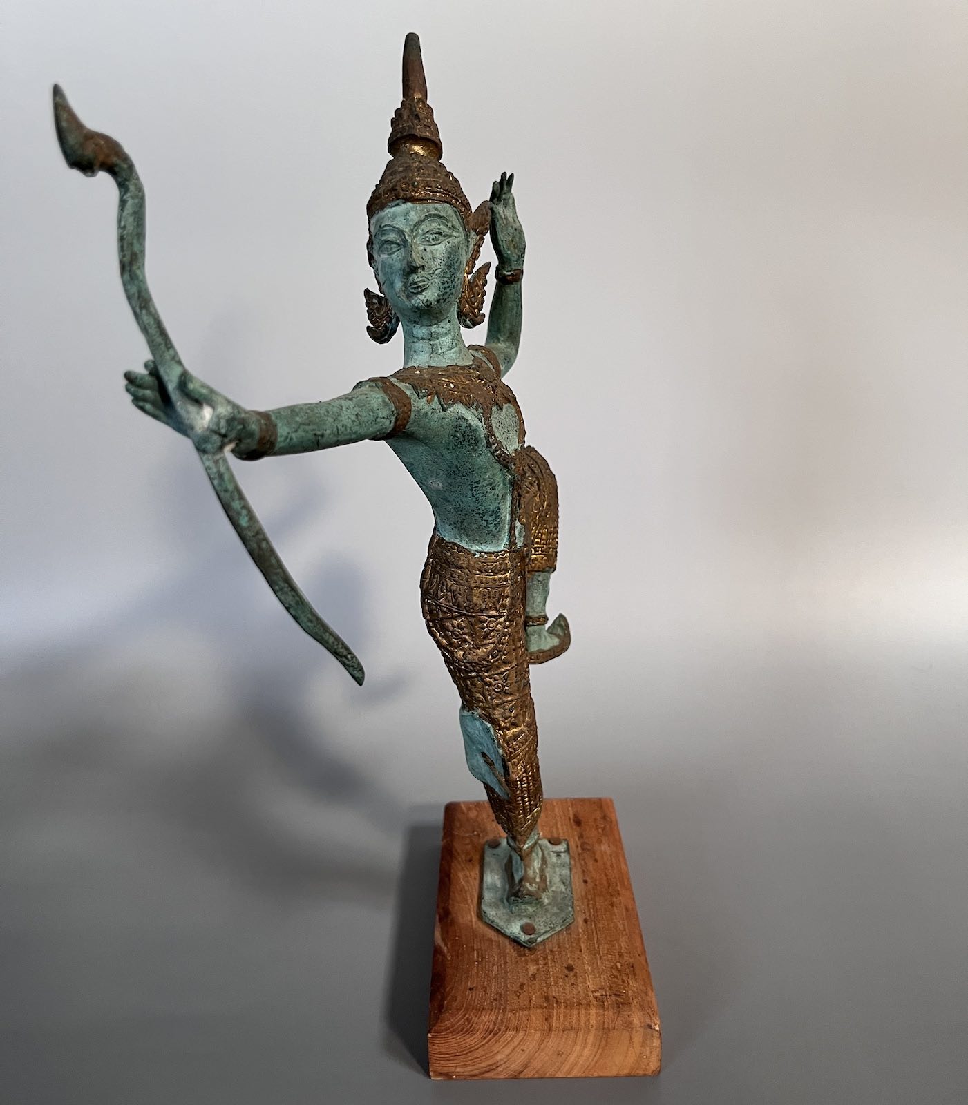 Rama Bronzefigur Thailand Avatar Vishnus 31cm