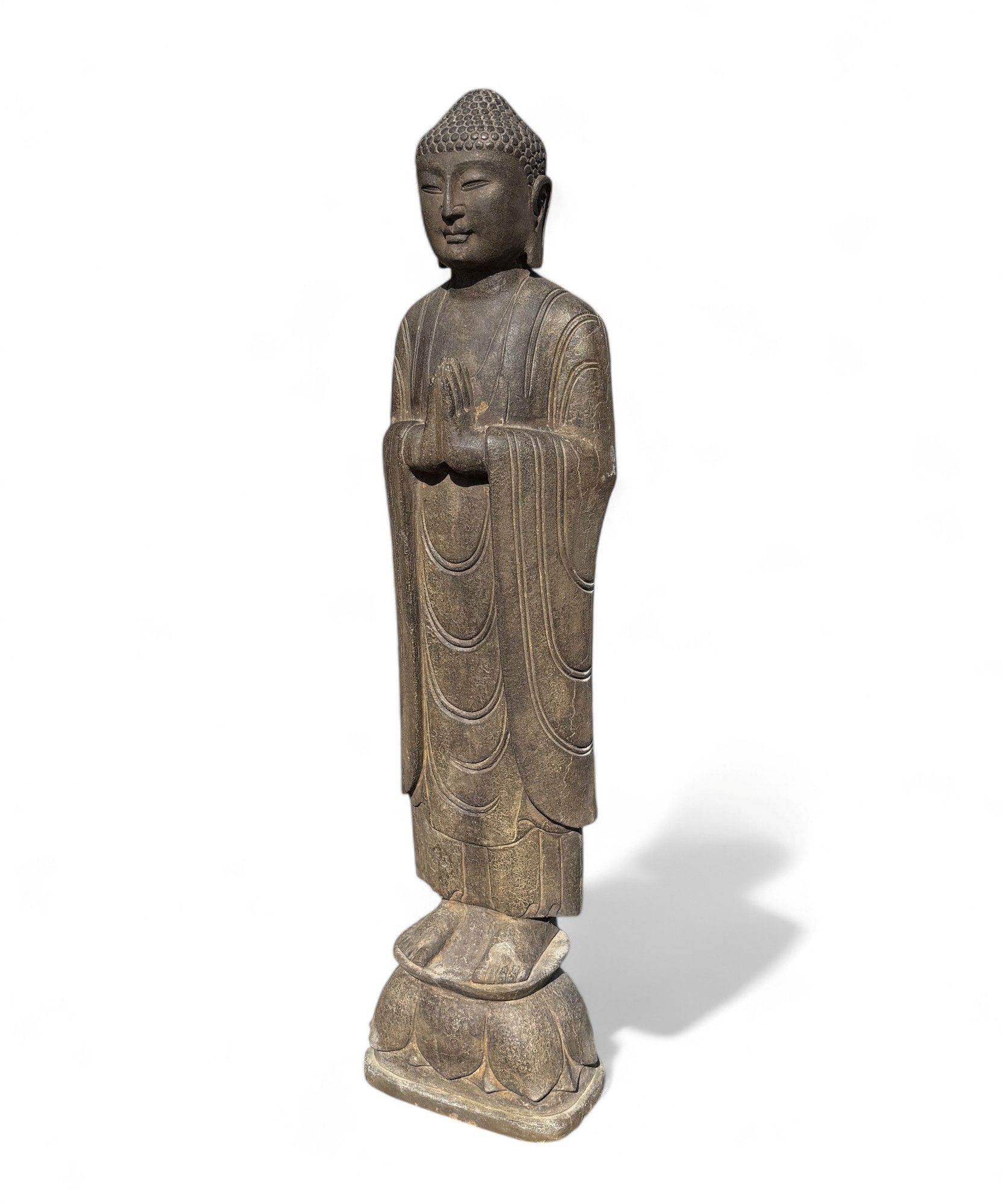 Garten Buddha Statue Namaste Mudra Skulptur Tibet/China 121cm