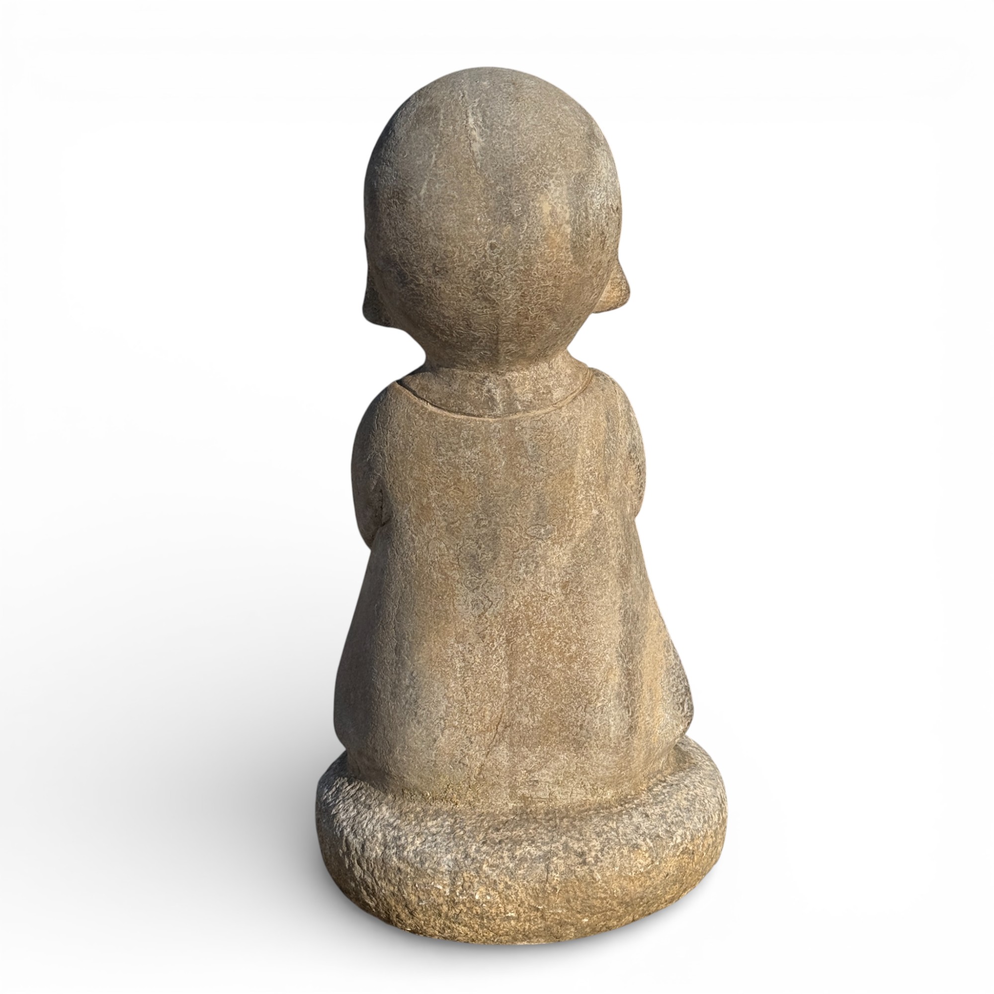 Zen Mönch Garten Skulptur aus Naturstein