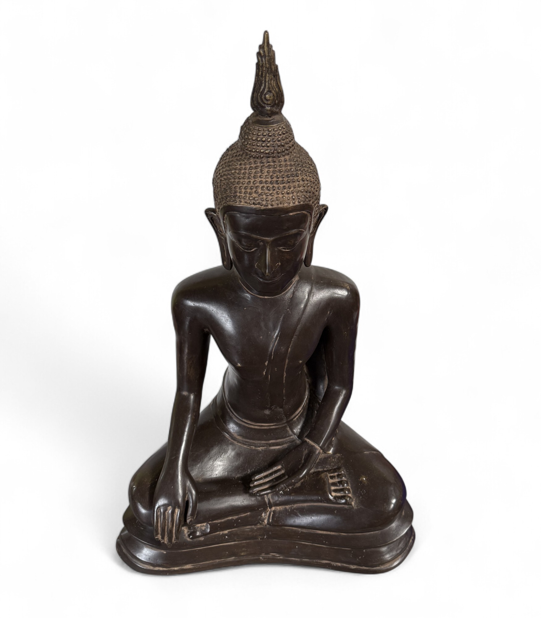 U-Thong Bronze Buddha Figur – Thailand 20. Jhdt.