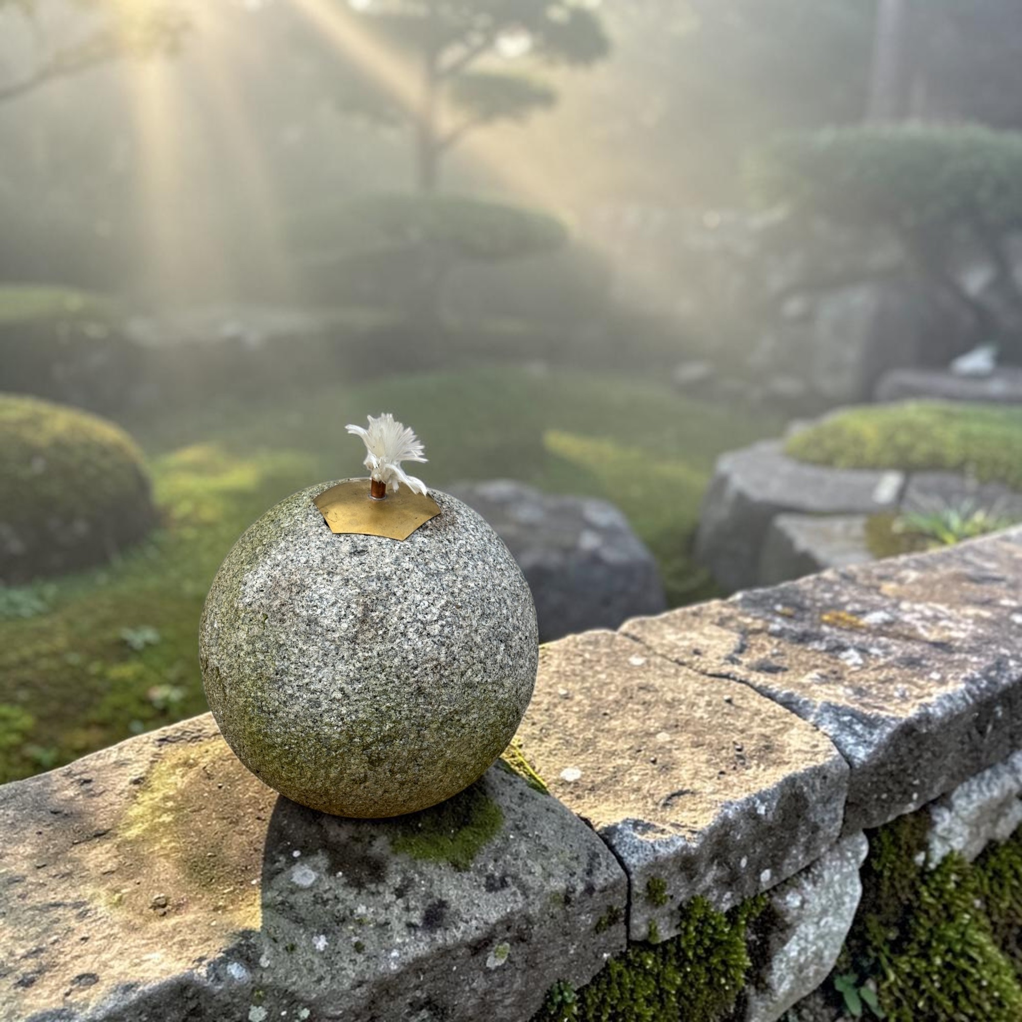 Gartenfackel aus Granit Stein – Massives Windlicht & Öllampe für Außen, wetterfest