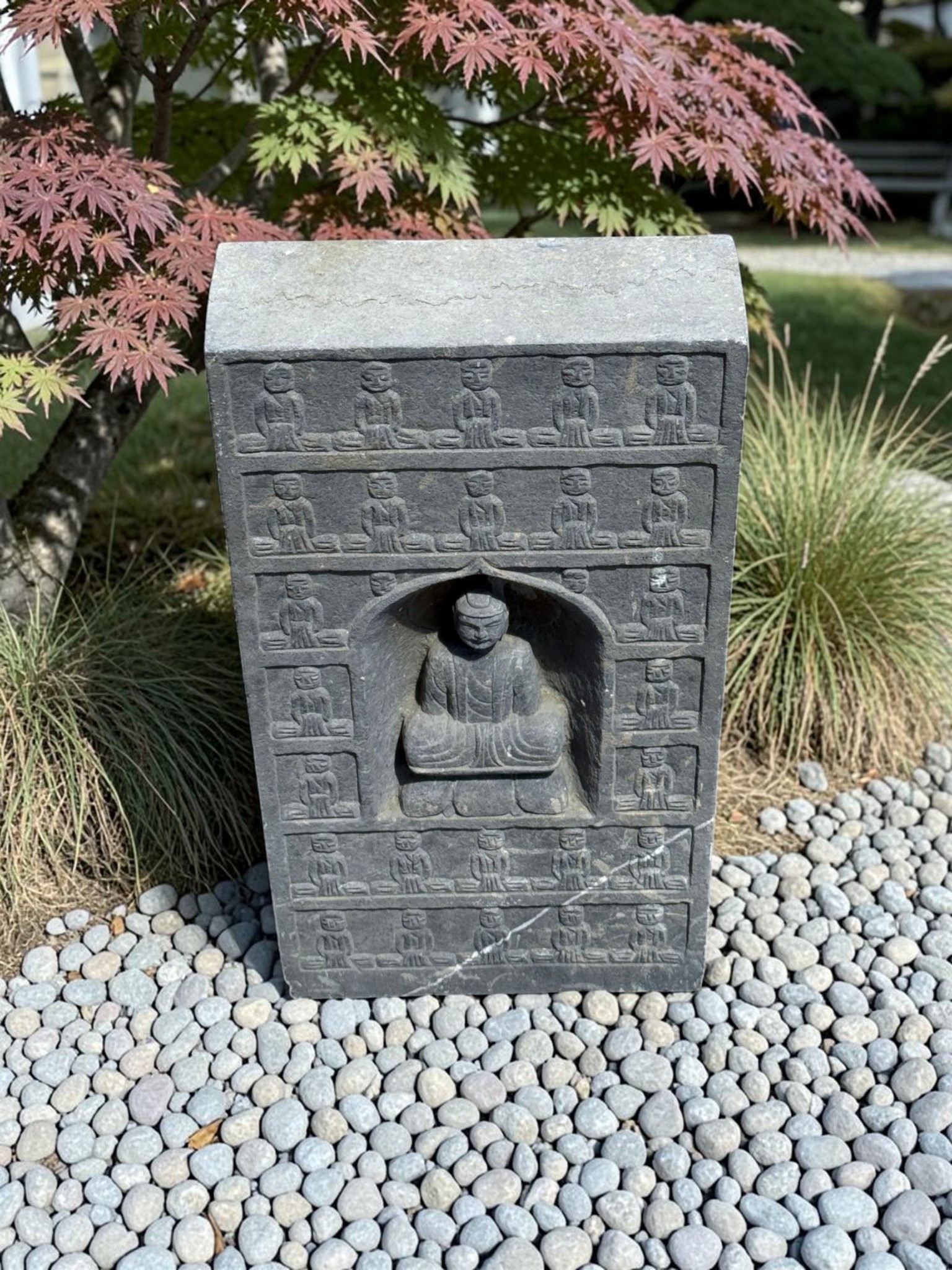 Buddha Relief Garten Skulptur aus Naturstein Tibet/China