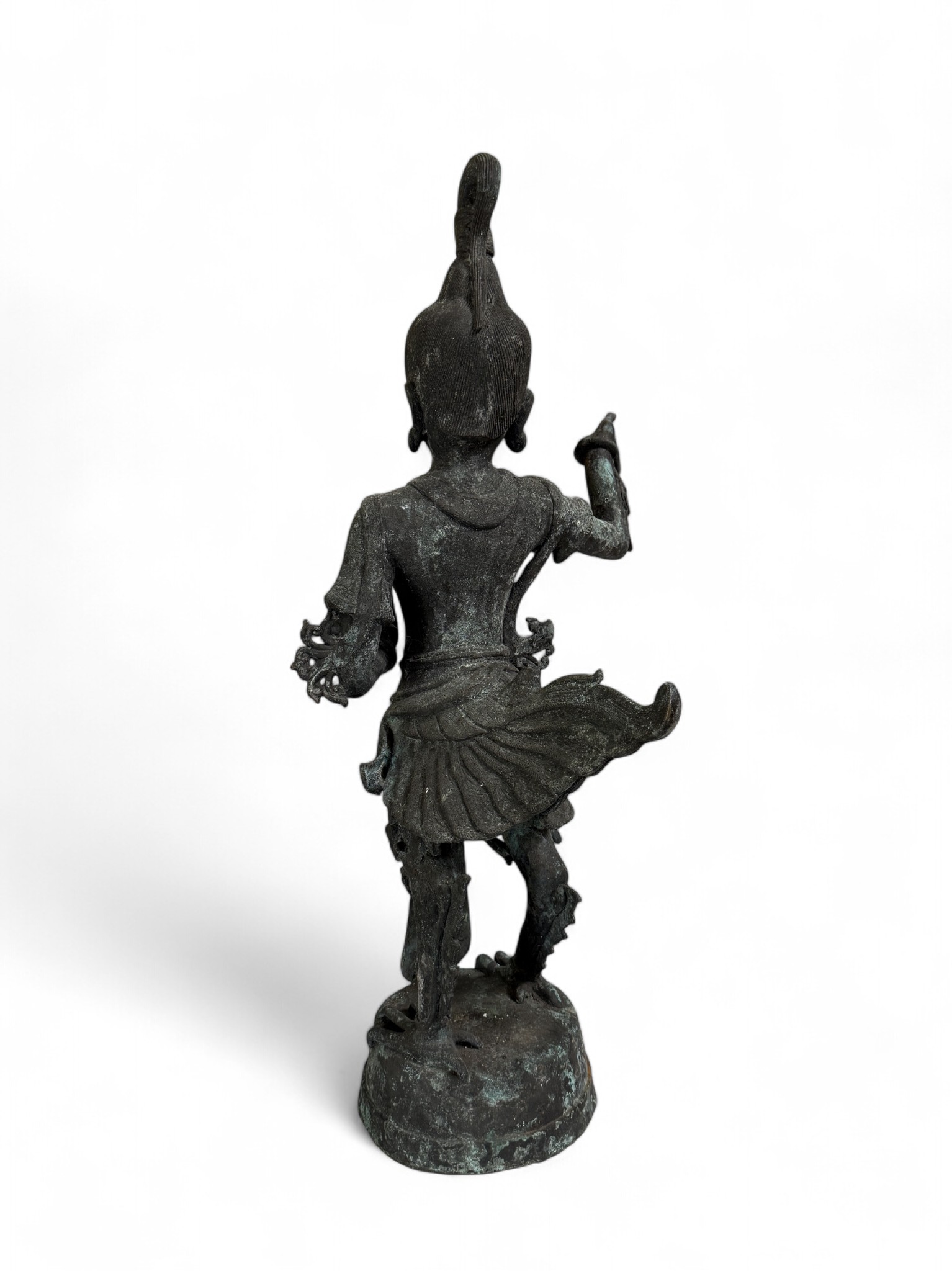 Kinnari Bronze Skulptur Burma Figur 74 cm groß