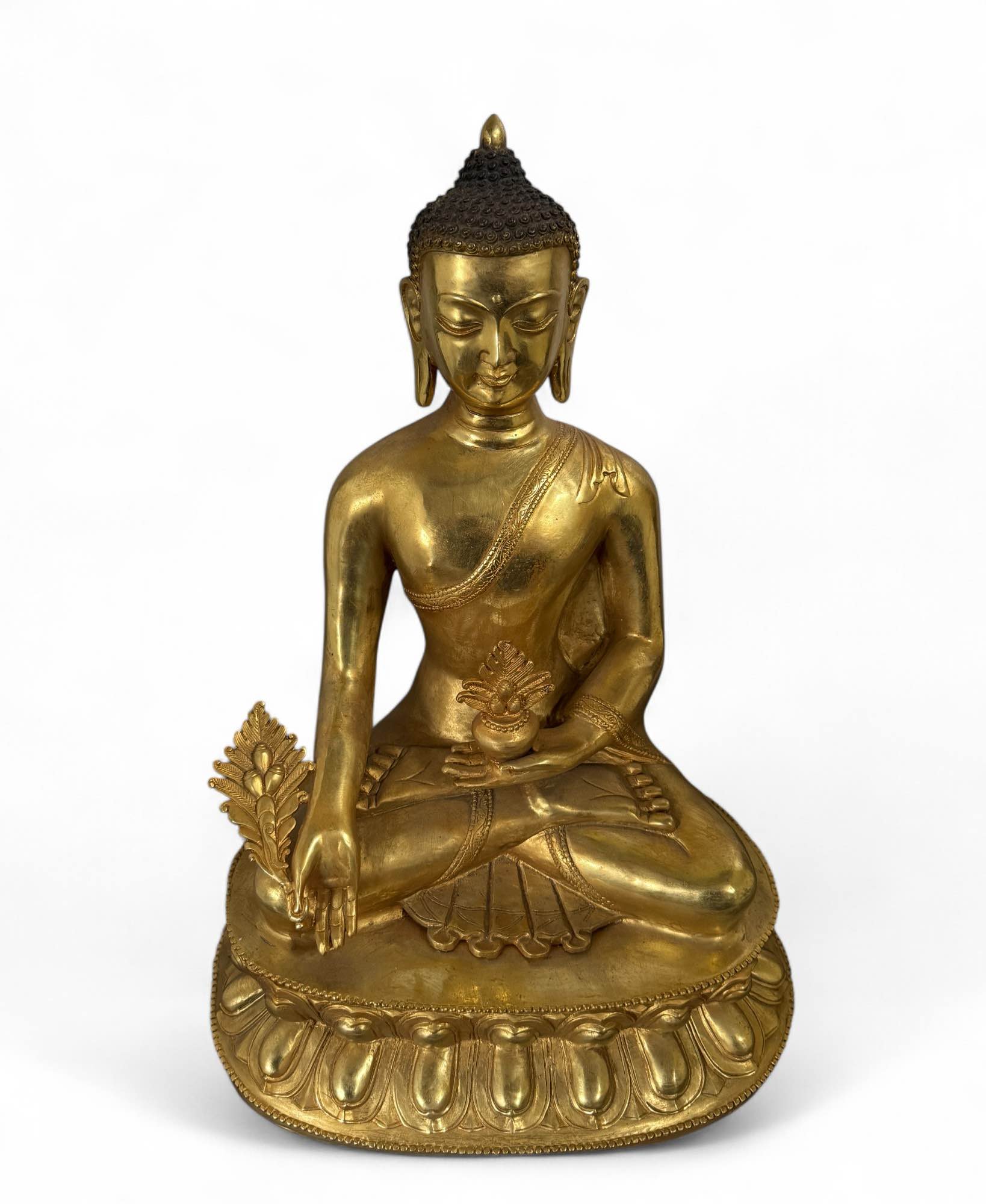 Medizin Buddha Figur Bronze Tibet China - 50 cm groß