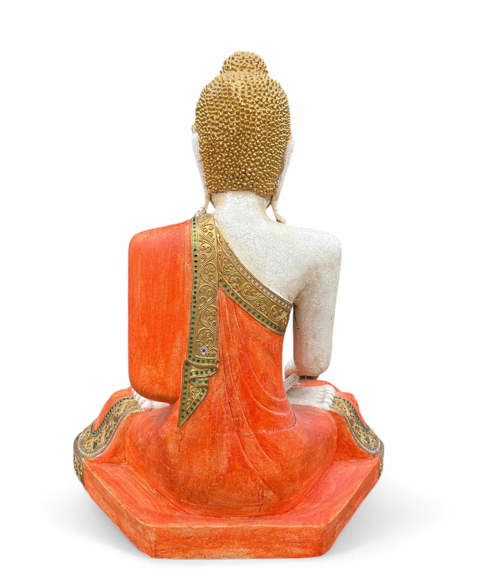 Holz Buddha Statue Thailand Skulptur 90 cm groß Holz Buddha Statue Thailand Skulptur 90 cm groß