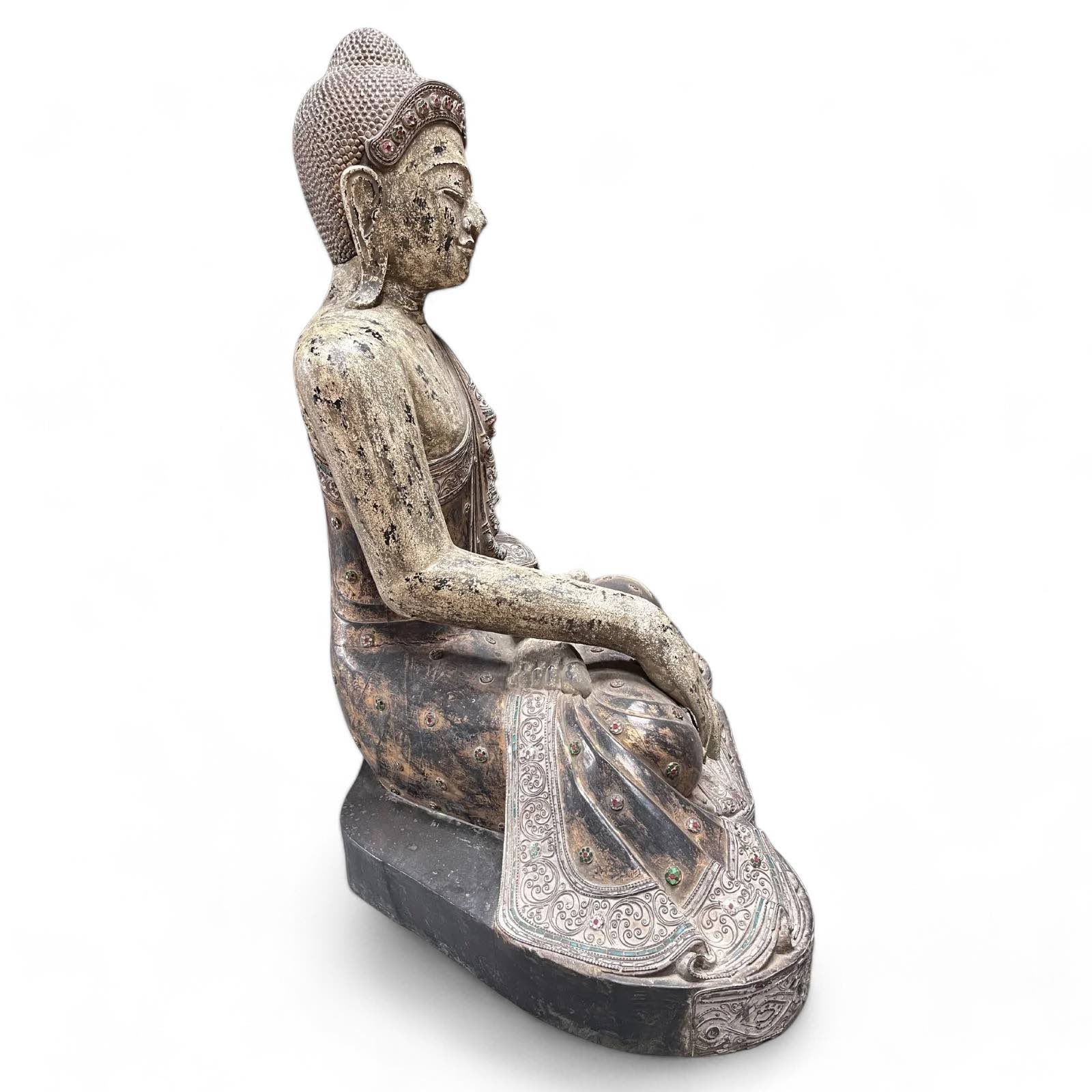 Holz Buddha Statue Mandalay / Burma - 130cm groß Holz Buddha Statue Mandalay / Burma - 130cm groß
