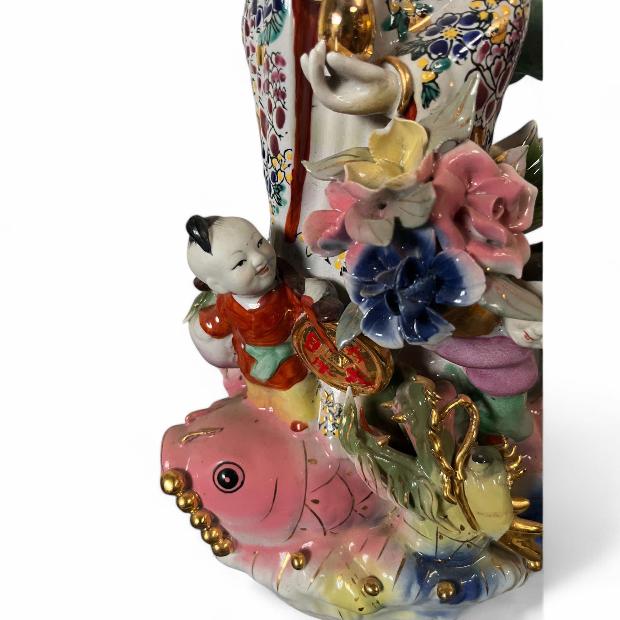 Buddha Figur Kwan-Yin aus Porzellan 44cm groß