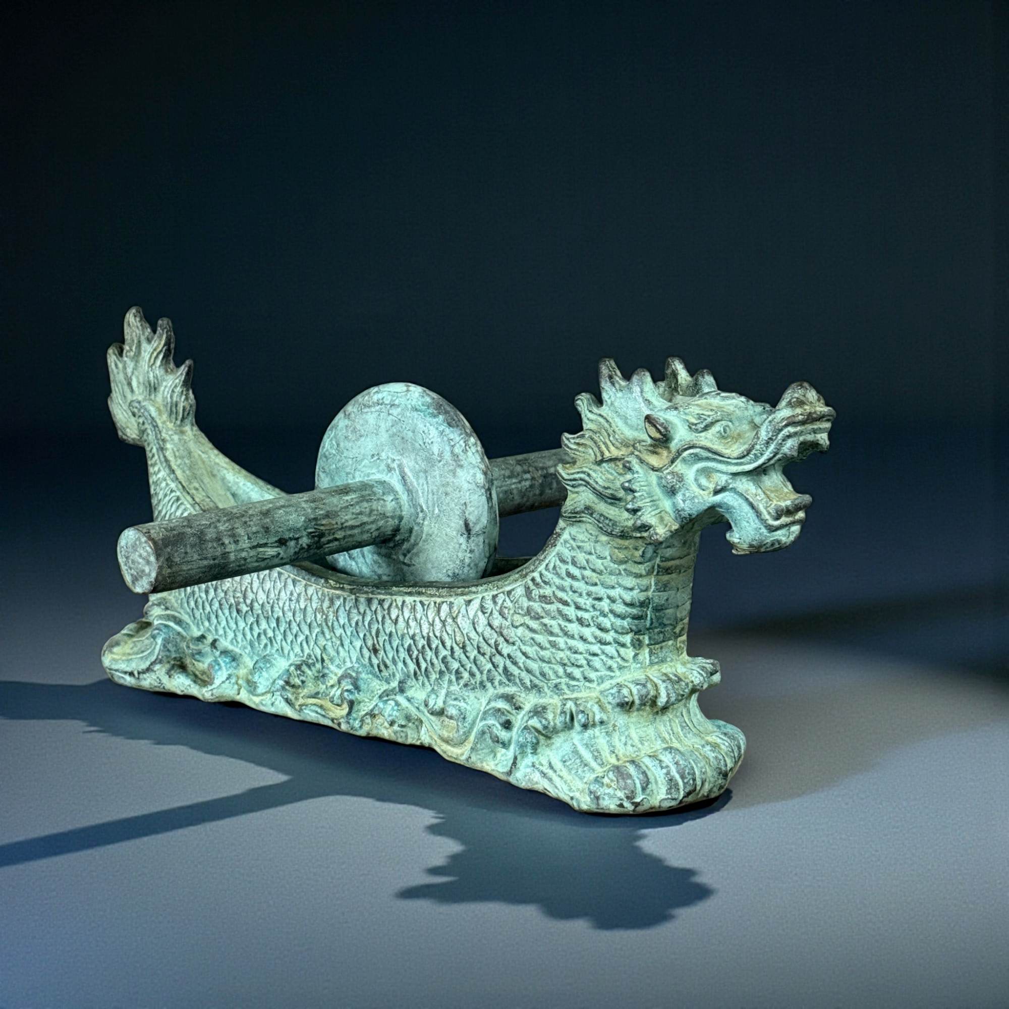 Chinesisches Drachenboot aus Bronze - Medizinmühle