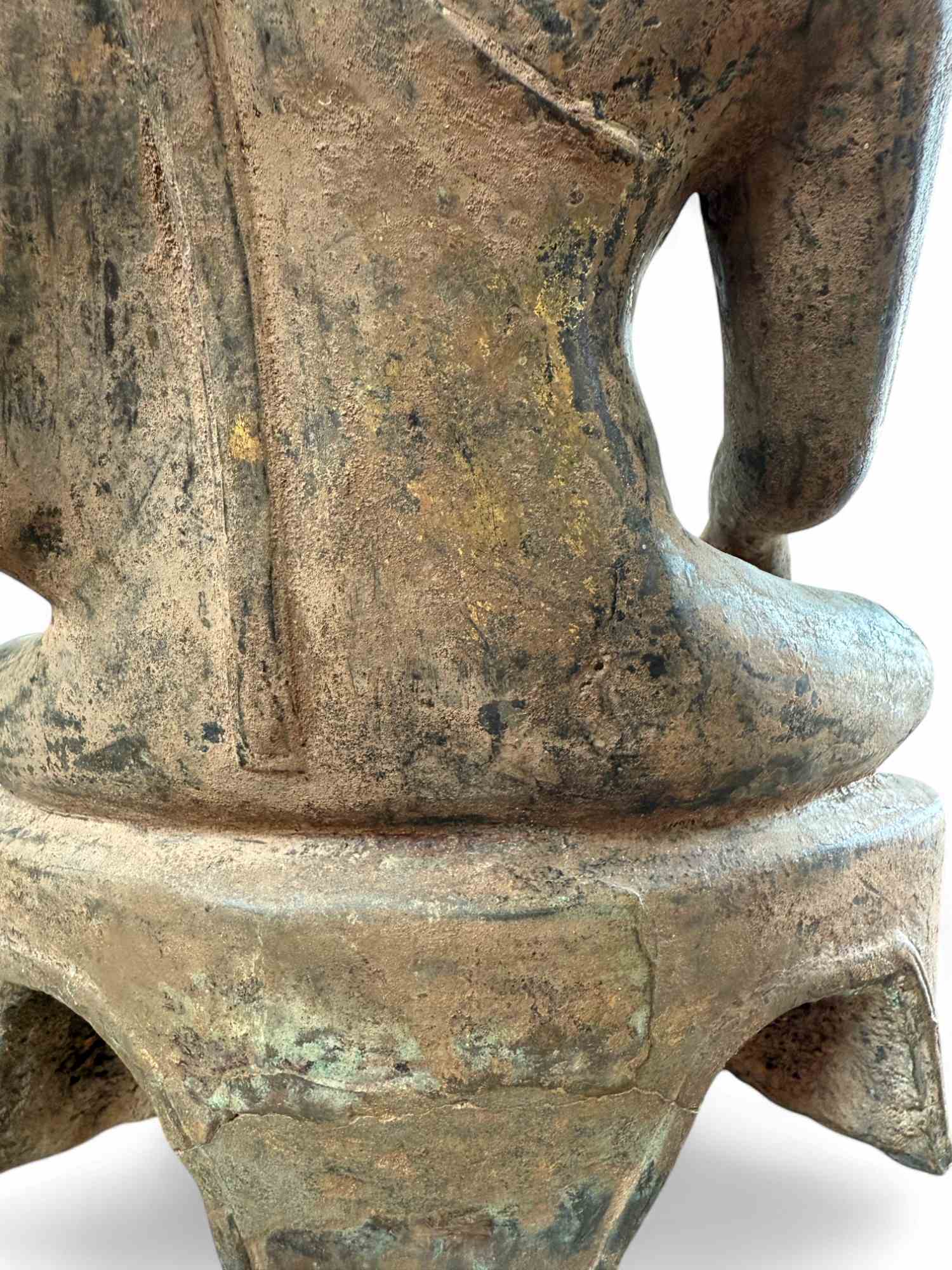 Bronze Buddha Figur 44 cm – Shakyamuni in Bhumisparsha Mudra