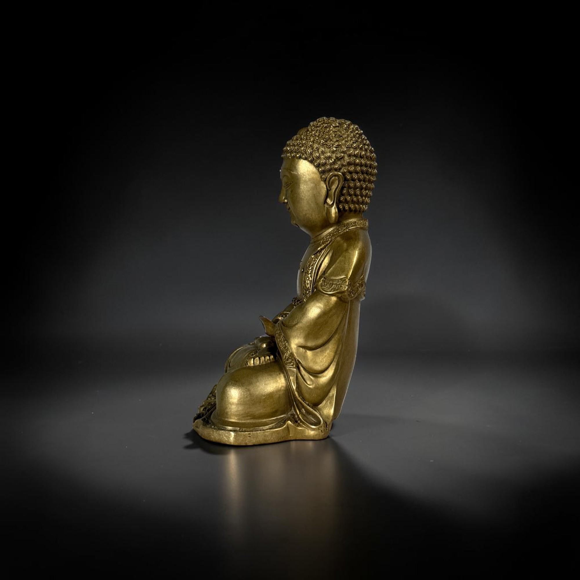 Bronze Buddha Figur 30 cm – Dhyana Mudra - Nordchina