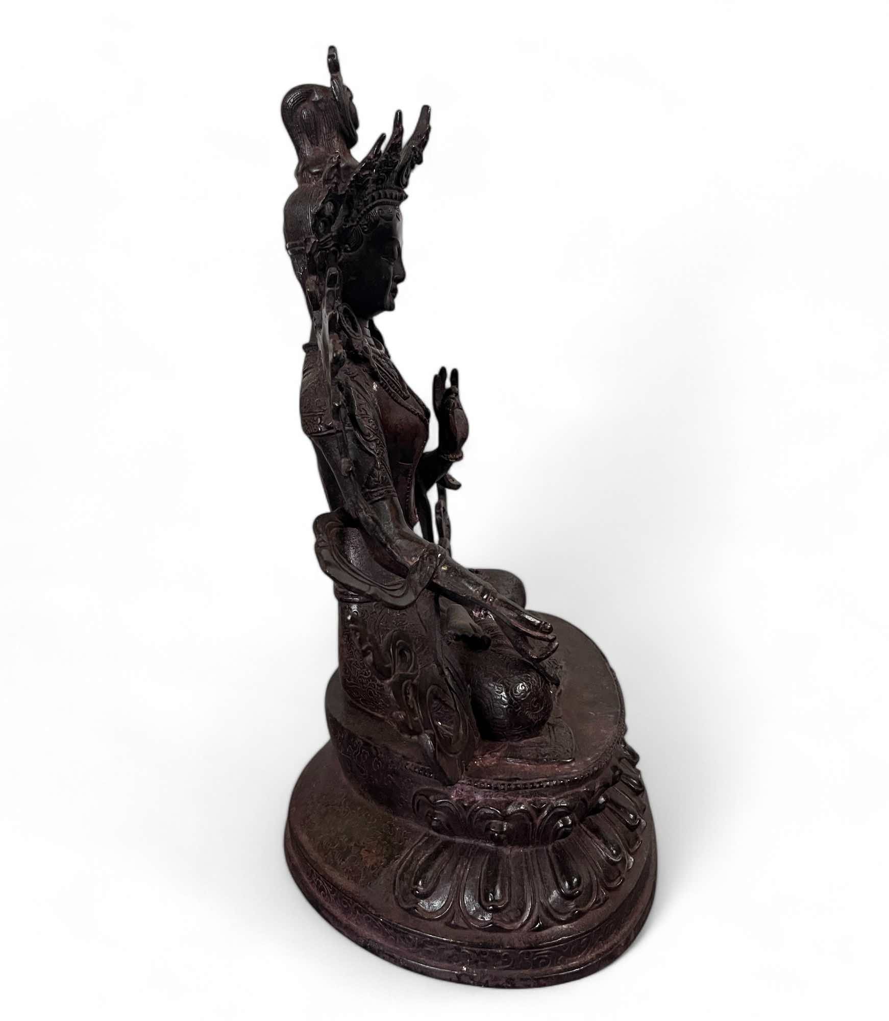 Weiße Tara Buddha Figur Bronze - Bodhisattva