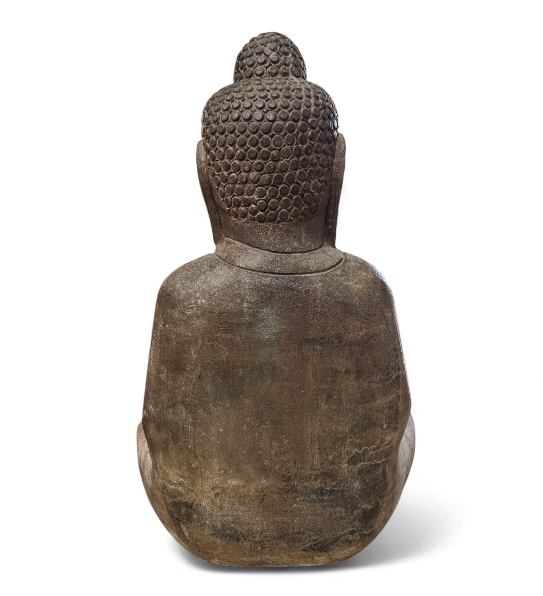 Buddha Garten Statue Naturstein Namaskar Mudra 58 cm groß frostfest