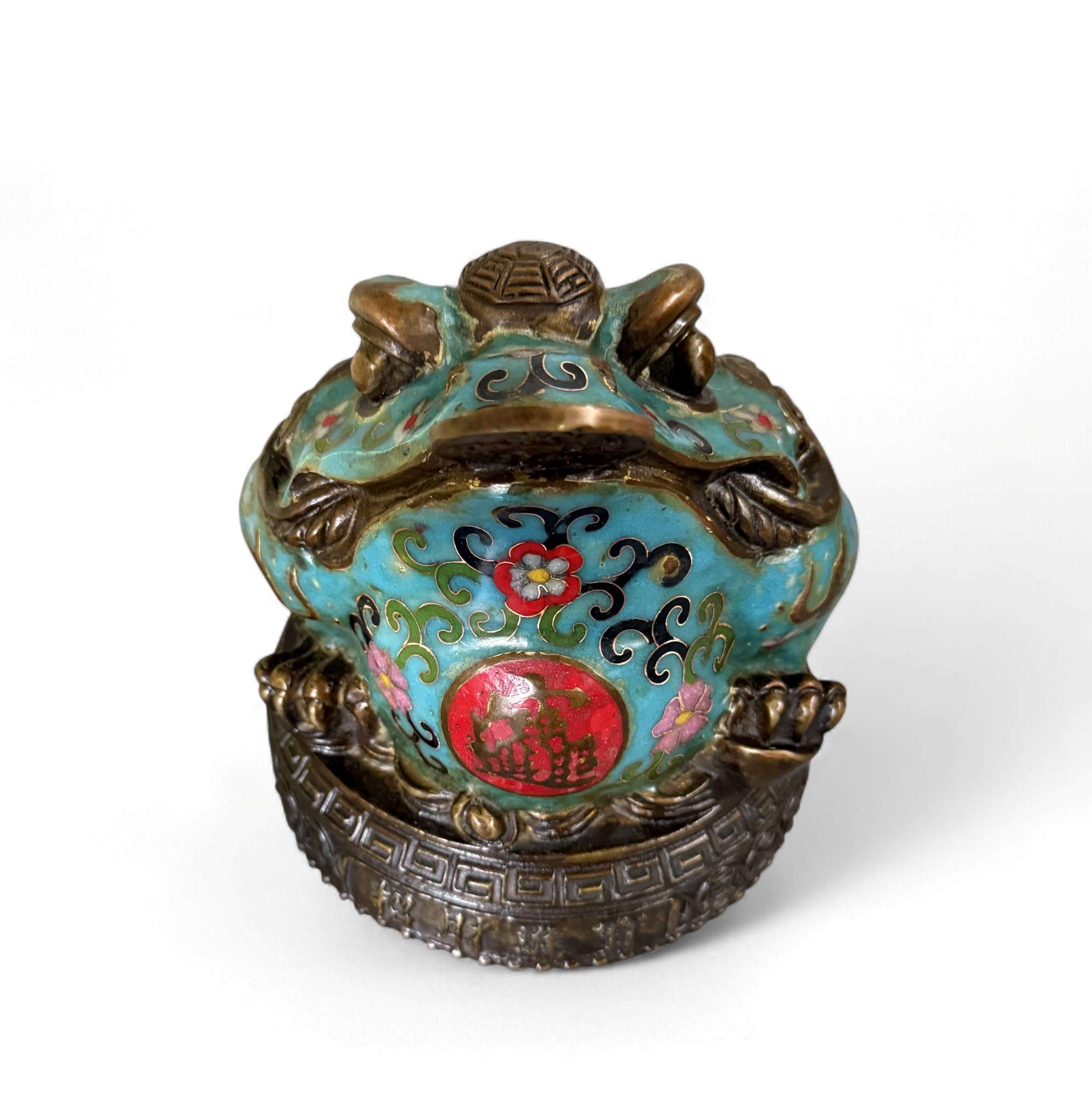 Geldkröte aus Bronze – Traditioneller Feng Shui Frosch