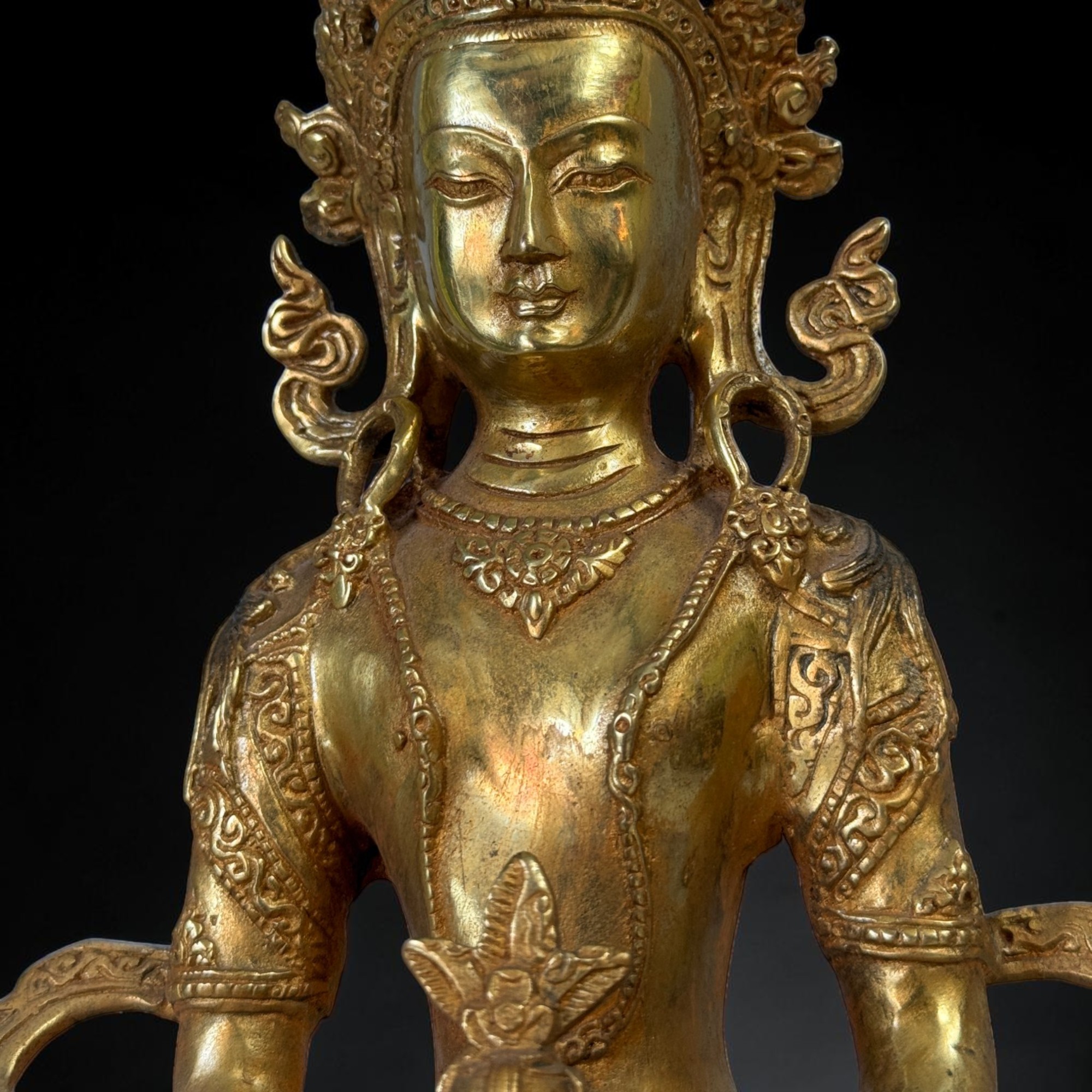 Amitayus Buddha Bronze Skulptur – Tibet/Sichuan